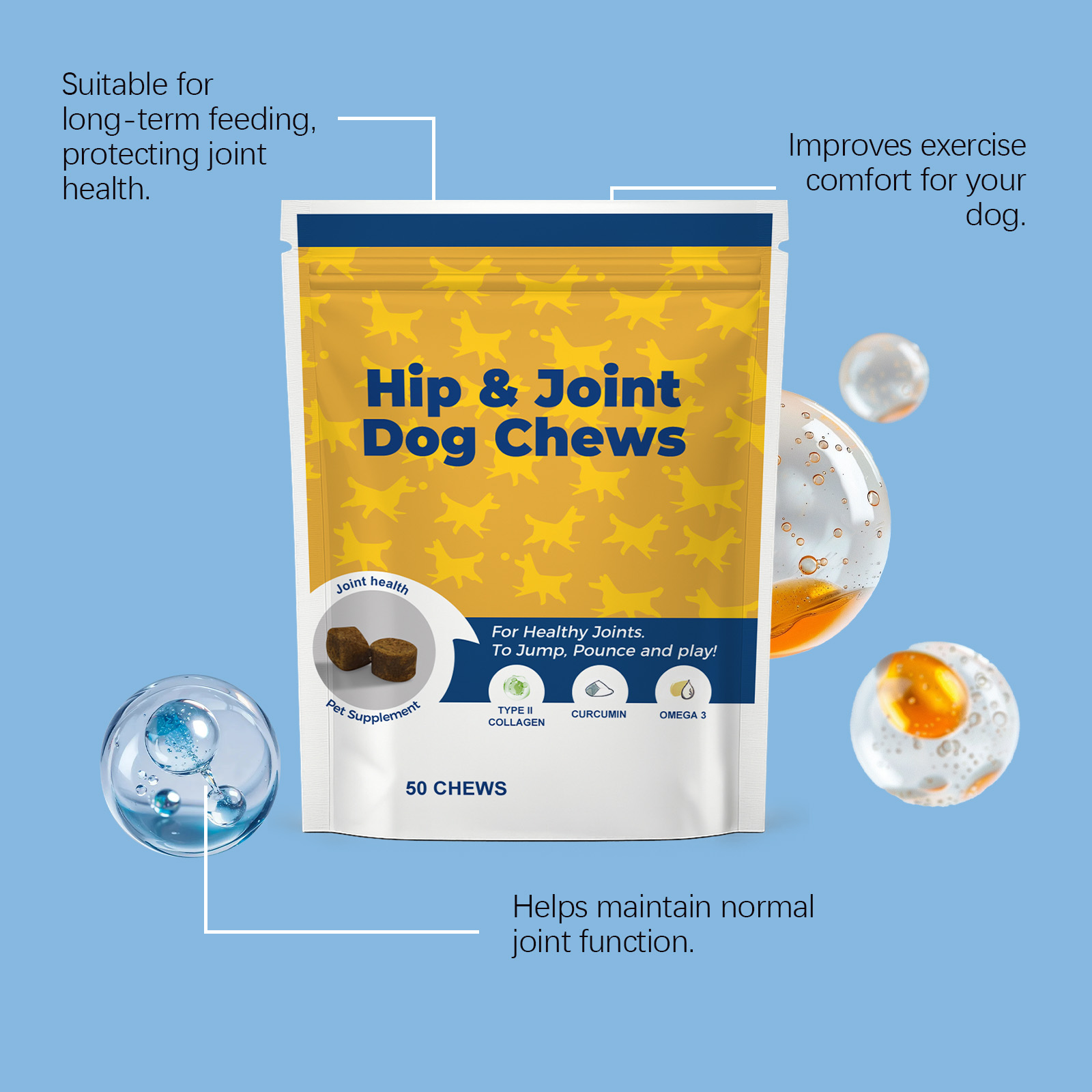 Dog Hip Joint Soft Granules Mild Gentle Comfort Joint Care Daily Maintenance Canine Joint Protection