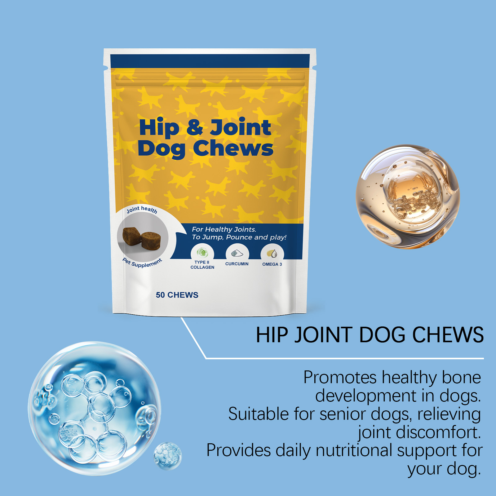 Dog Hip Joint Soft Granules Mild Gentle Comfort Joint Care Daily Maintenance Canine Joint Protection