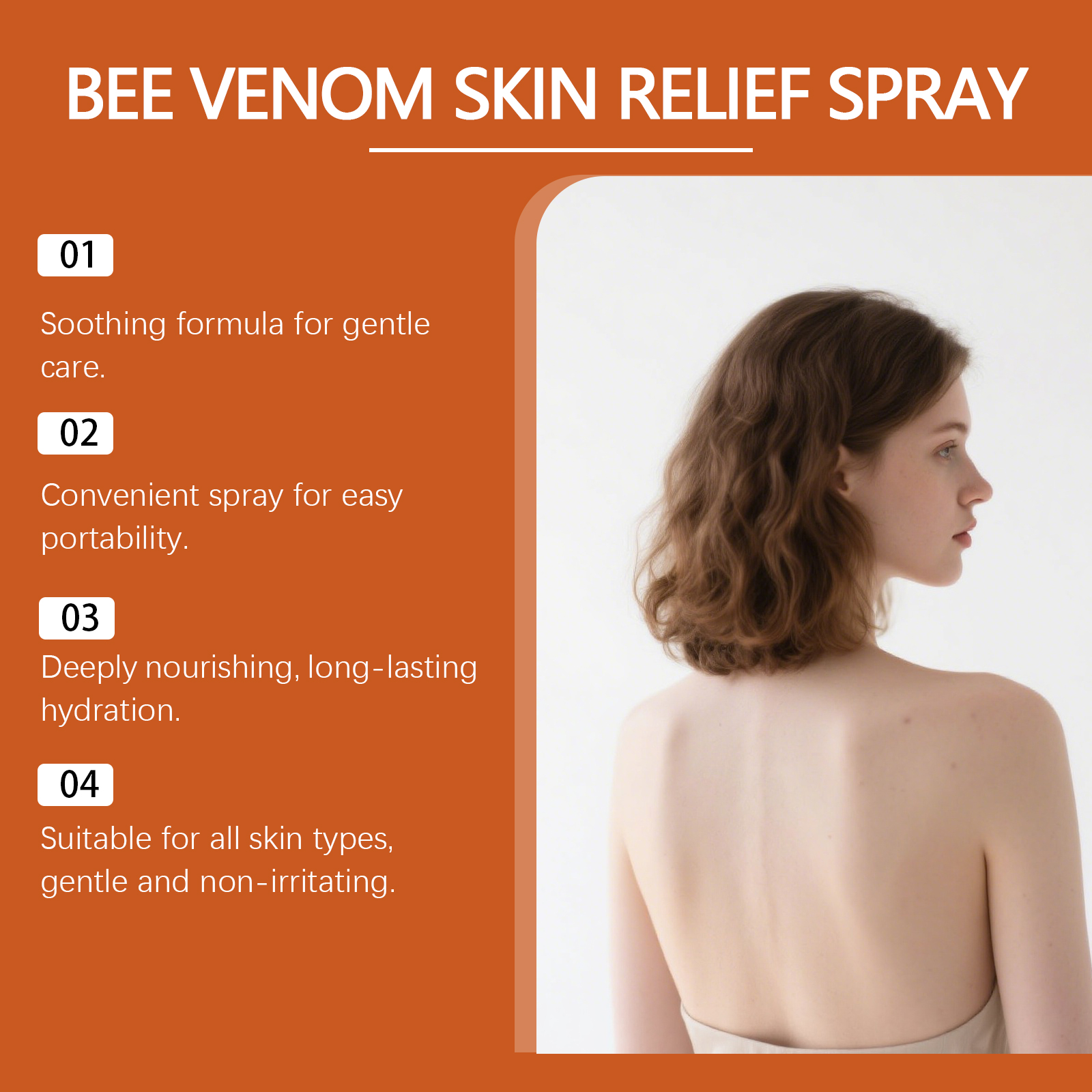 Soothe Skin Spray Soft Mild Hydrating Moisturizing Cleansing Comfort Bee Venom Care Body Complexion