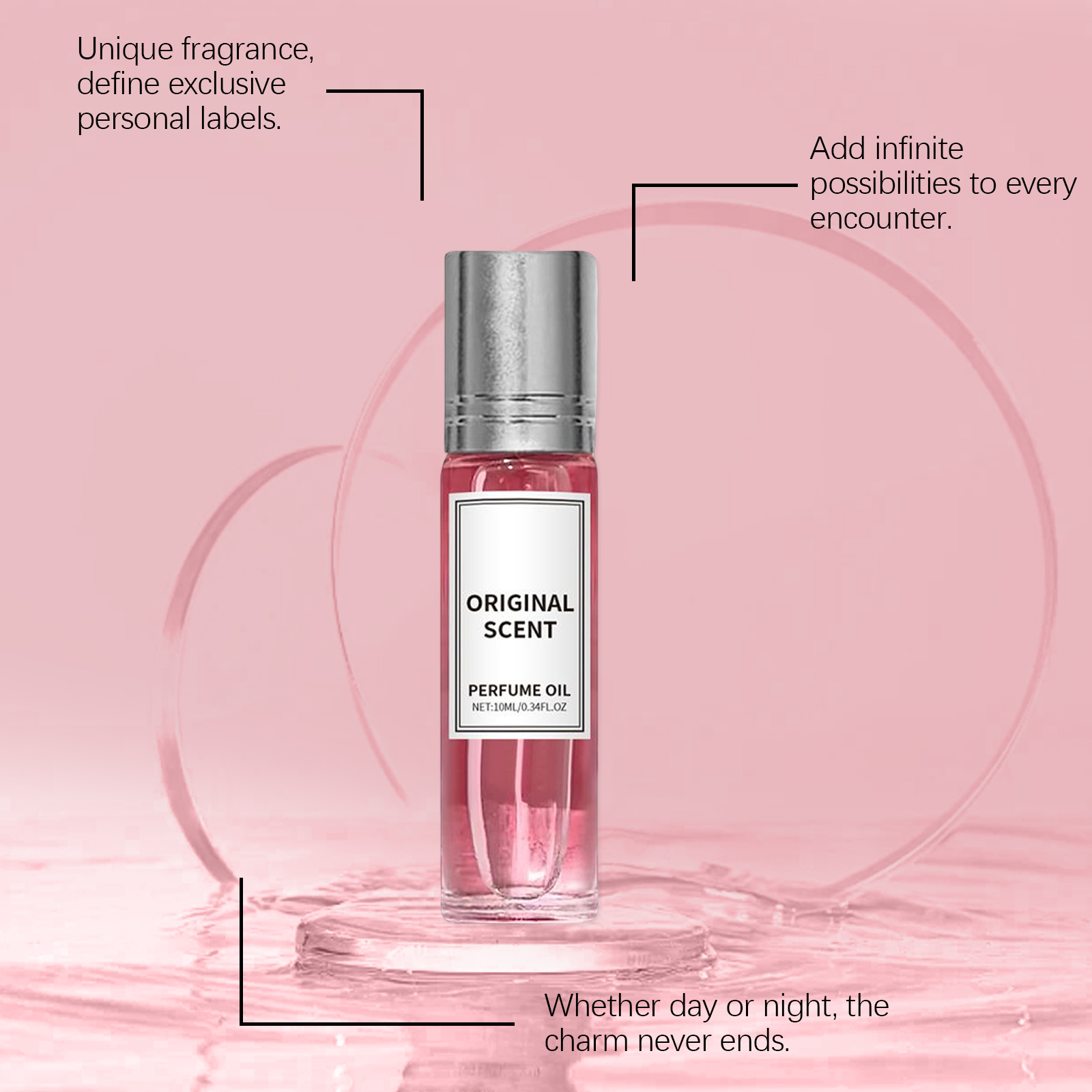 (Pomegranate) Yellow Jasmine Fragrance Water Long Last Scent Portable Niche Light Scent Fresh Atmosphere Wrist Neck Daily Use