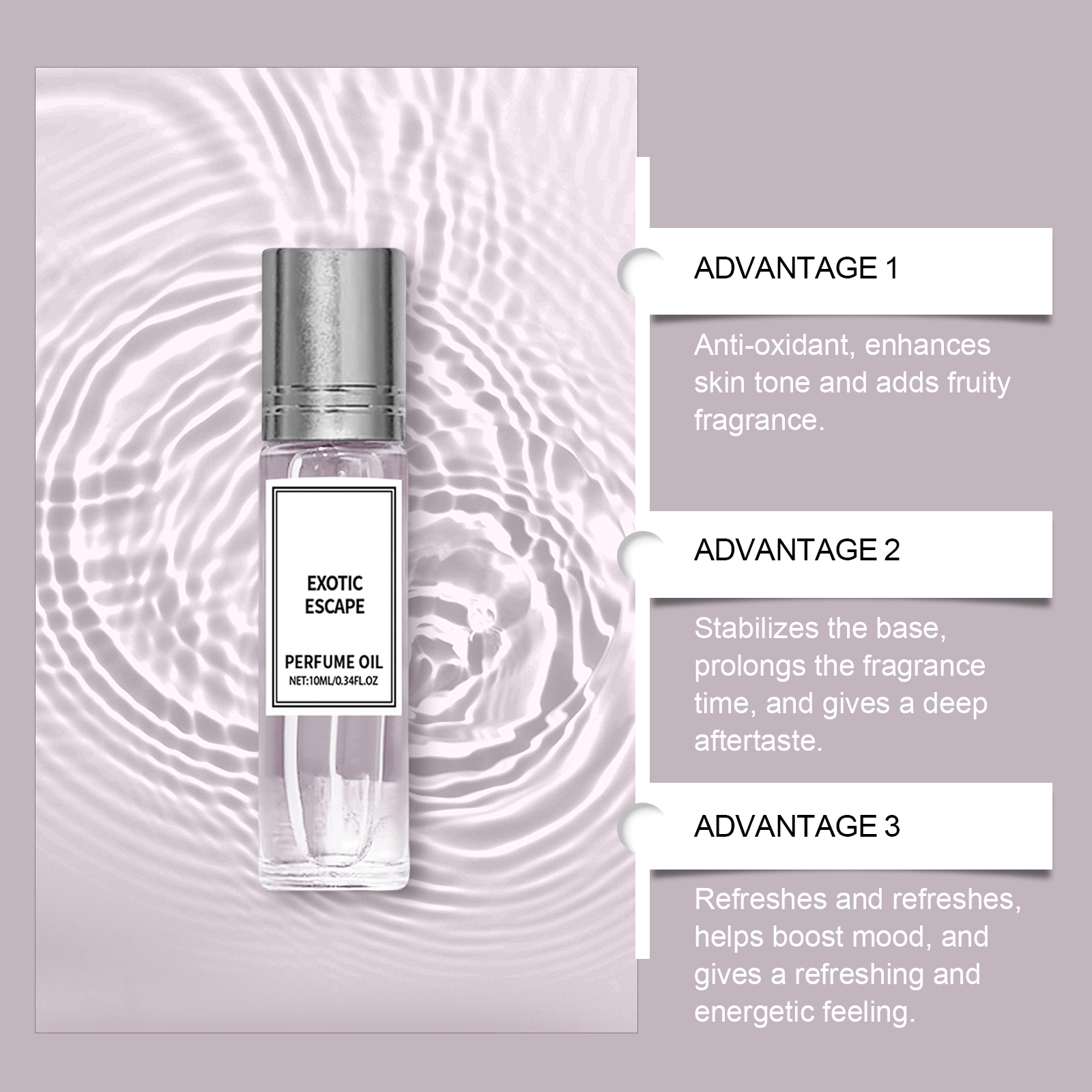 (Pomegranate) Yellow Jasmine Fragrance Water Long Last Scent Portable Niche Light Scent Fresh Atmosphere Wrist Neck Daily Use