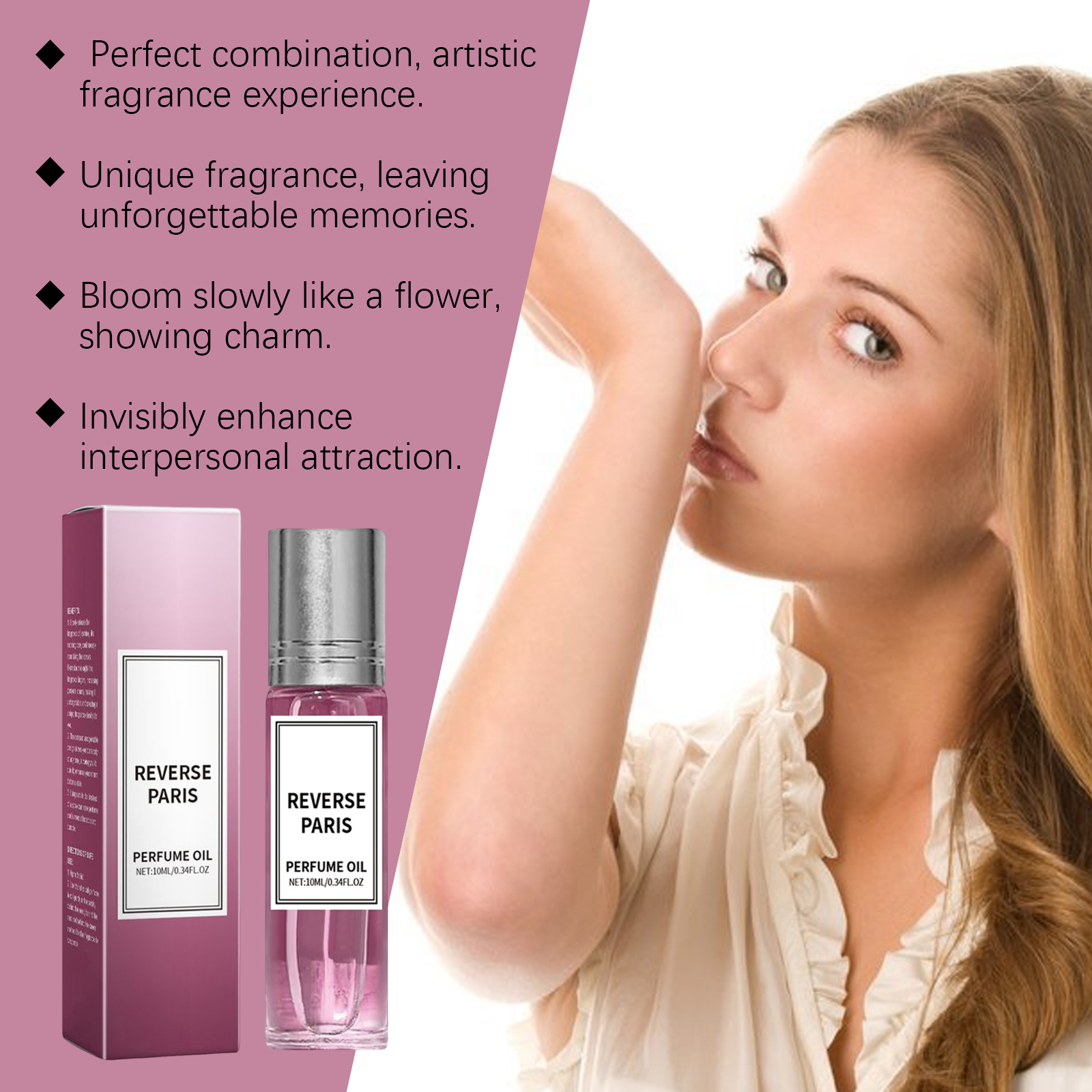 (Pomegranate) Yellow Jasmine Fragrance Water Long Last Scent Portable Niche Light Scent Fresh Atmosphere Wrist Neck Daily Use