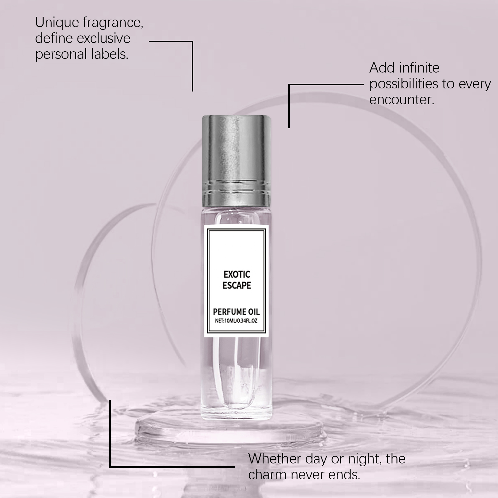 (Pomegranate) Yellow Jasmine Fragrance Water Long Last Scent Portable Niche Light Scent Fresh Atmosphere Wrist Neck Daily Use