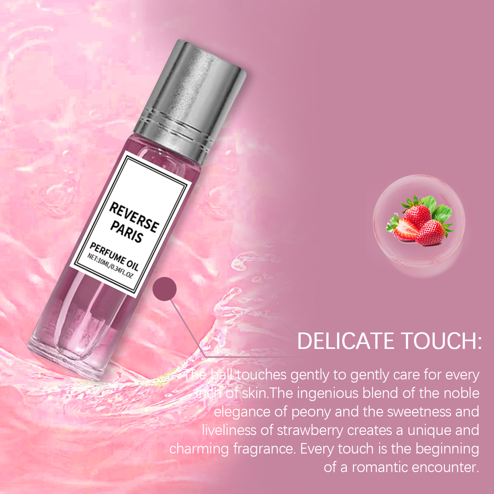 (Pomegranate) Yellow Jasmine Fragrance Water Long Last Scent Portable Niche Light Scent Fresh Atmosphere Wrist Neck Daily Use