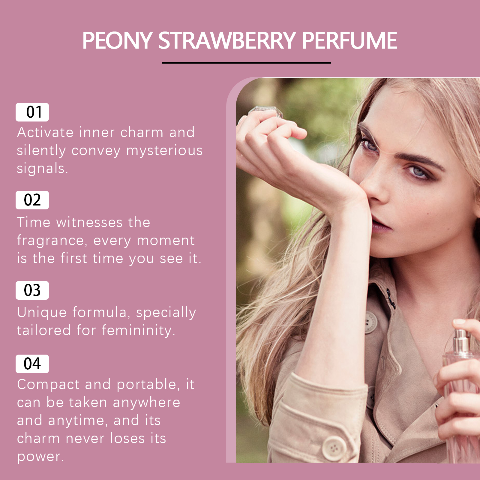 (Pomegranate) Yellow Jasmine Fragrance Water Long Last Scent Portable Niche Light Scent Fresh Atmosphere Wrist Neck Daily Use