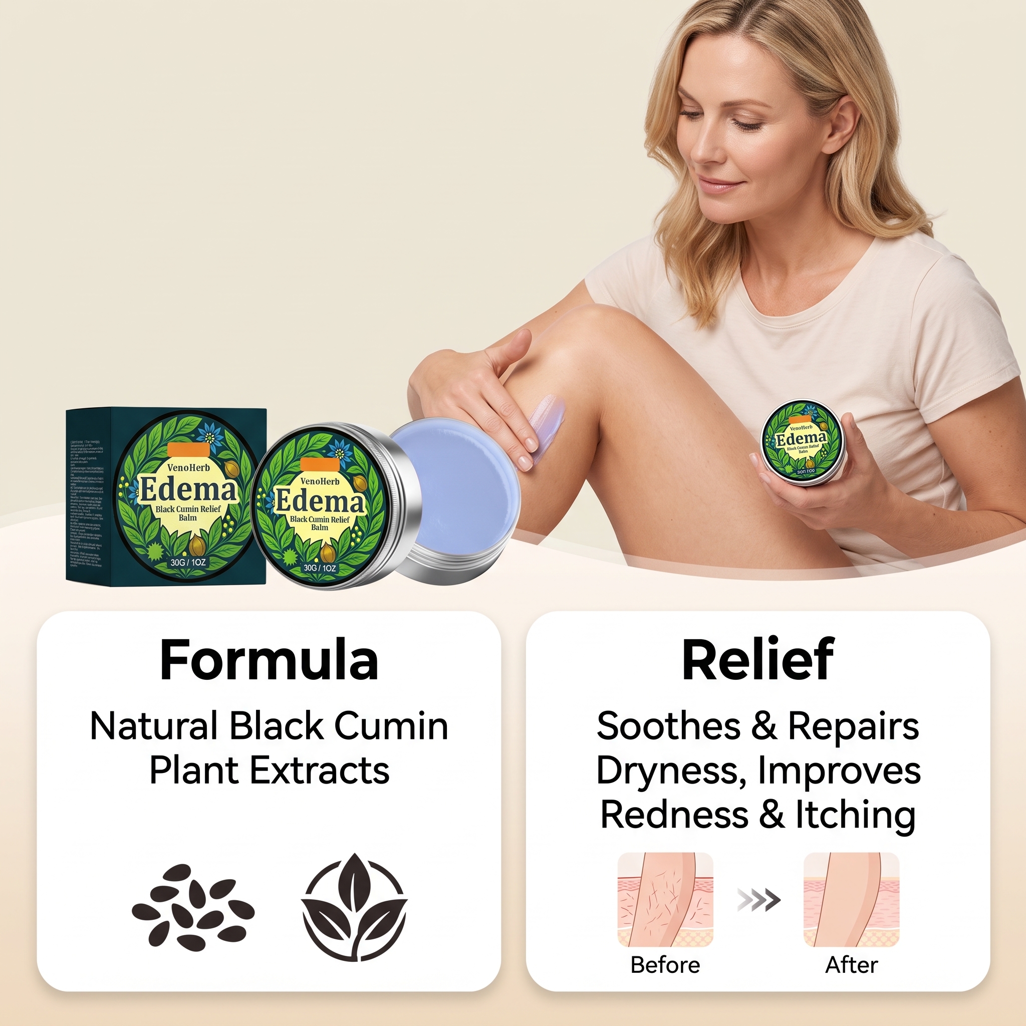 Body Care Cream Mild Silky Smooth Tender Refreshing Comfort Skin Daily Apply Massage