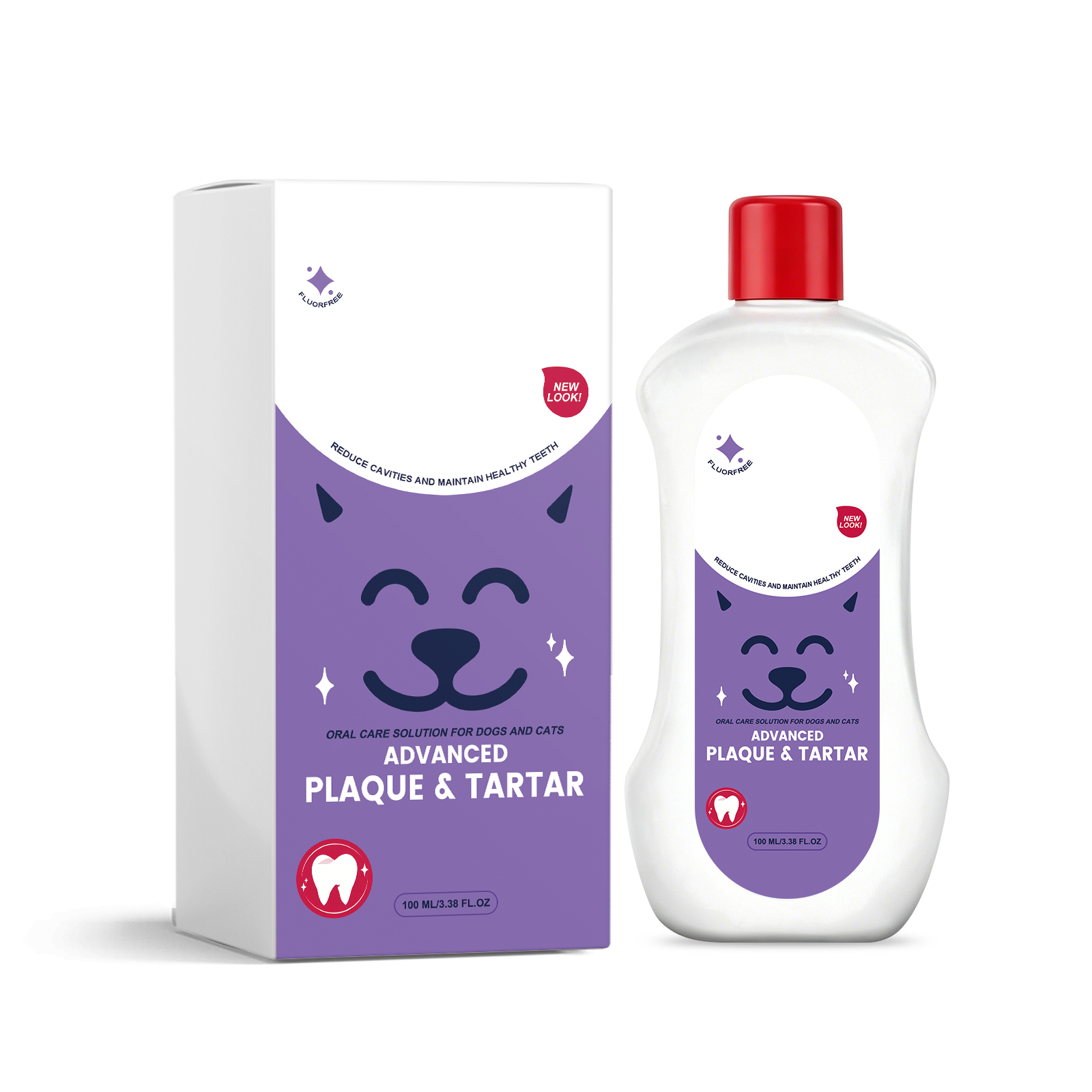 Pet Oral Care Liquid Mild Formula Mint Fragrance Gum Protection Bad Breath Removal Daily Cleansing