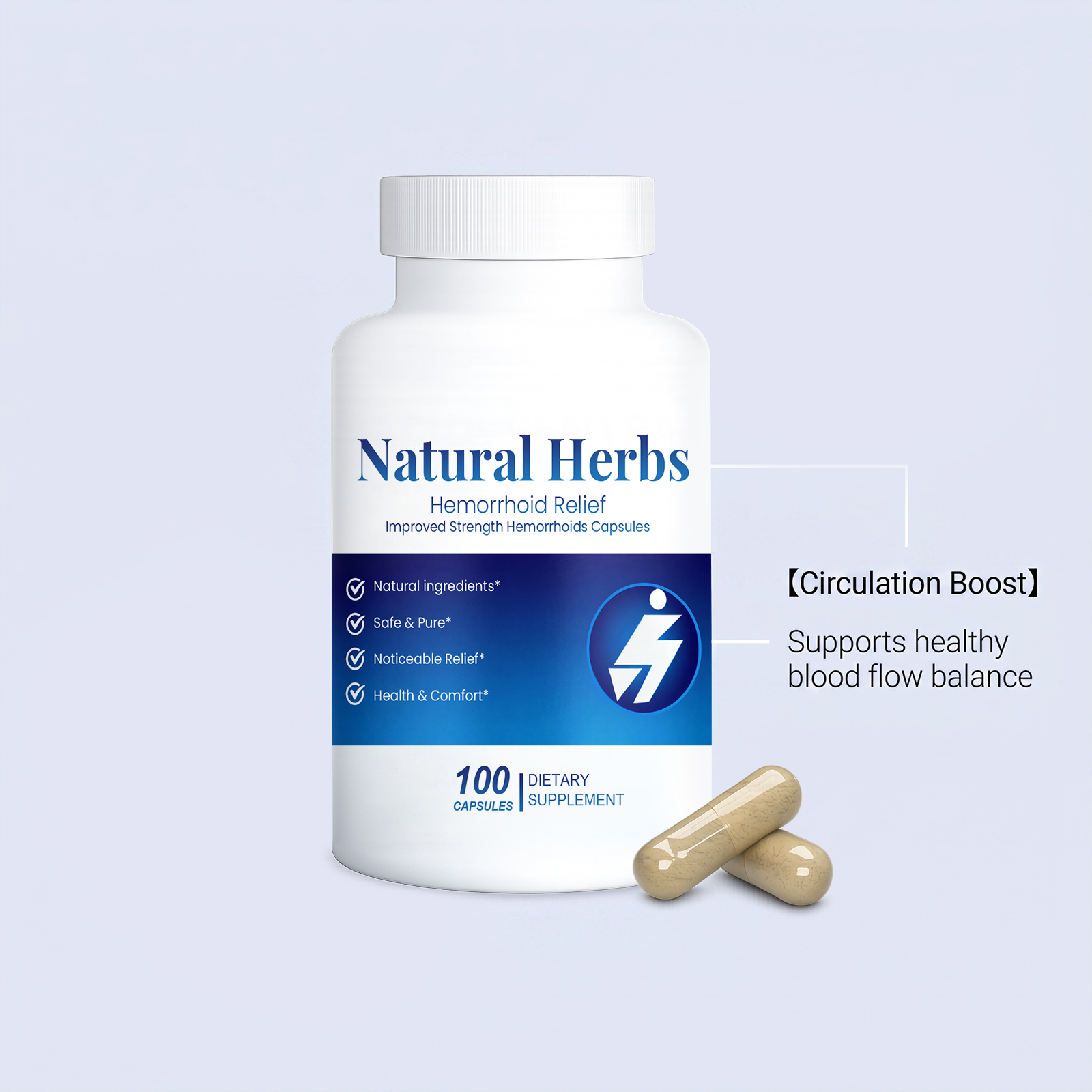 Circulation Metabolic Capsule Vein Wall Strengthen Blood Balance Circulation Relief Anal Care Soft
