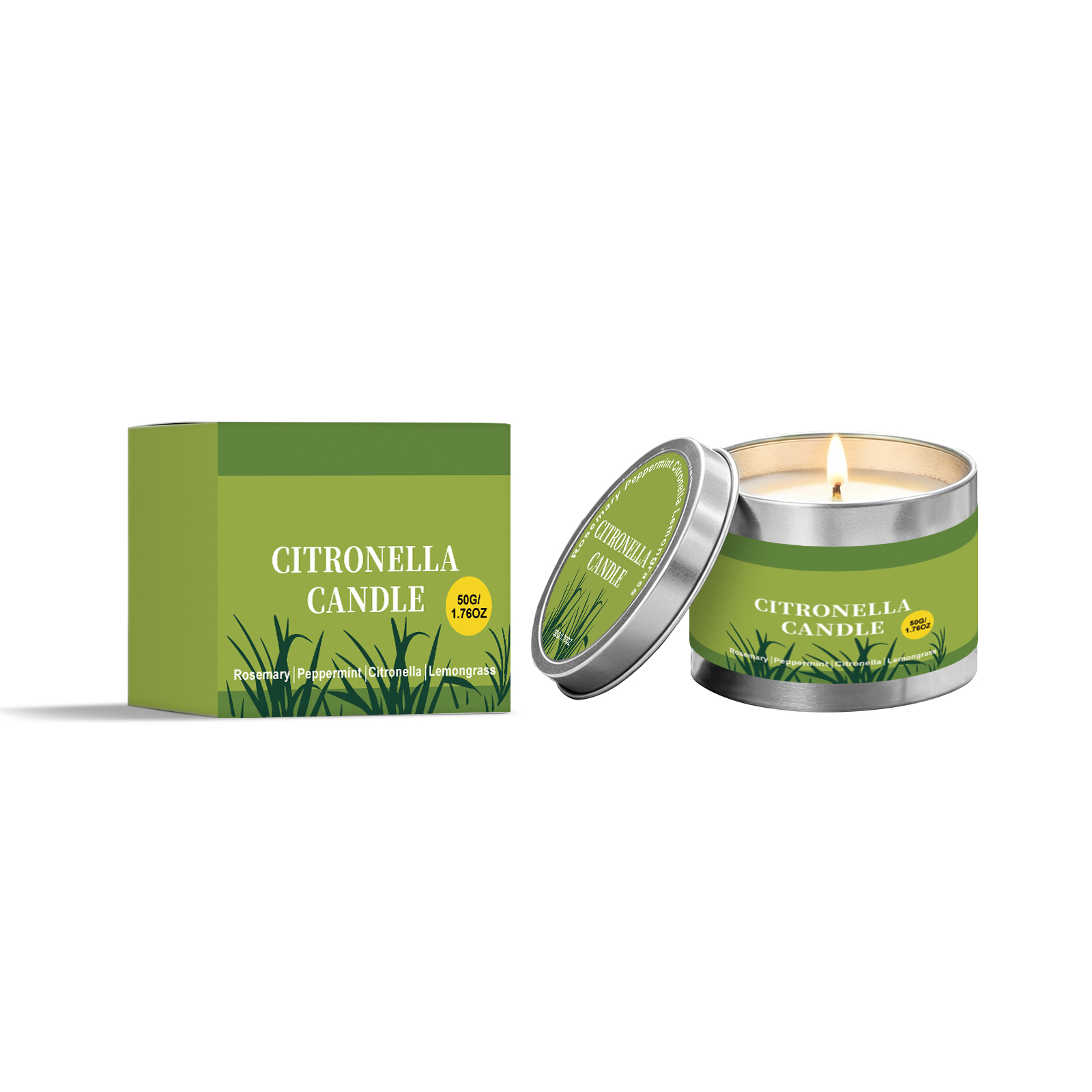 Citronella Candle Fresh Scent For Summer Outdoor Courtyard Romantic Dinner Ambient Lighting