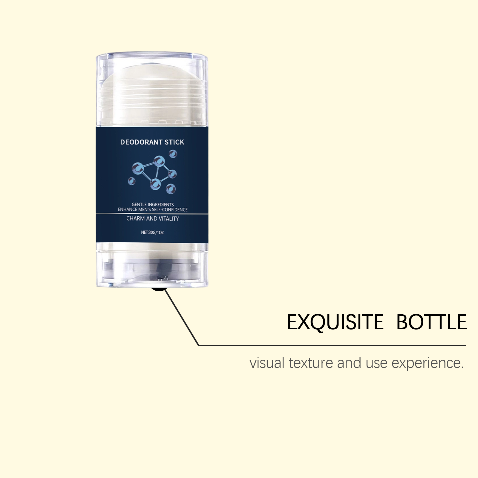 Men Solid Fragrance Stick Fresh Longlasting Portable Natural Pleasant Show Confident Charm Daily Carry Use
