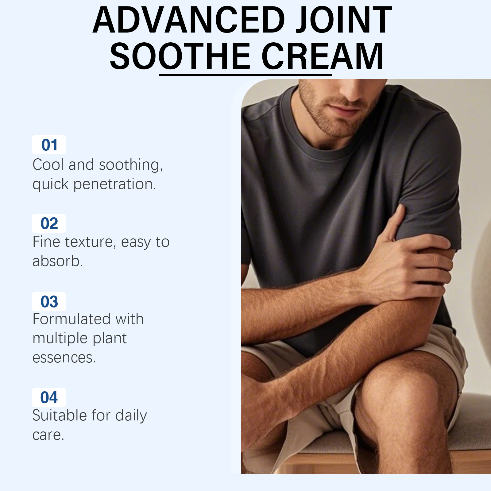 Joint Care Cream Mild Gentle Care Body Joint Knee Daily Comfort Moisturizing External Massage Smear Cream