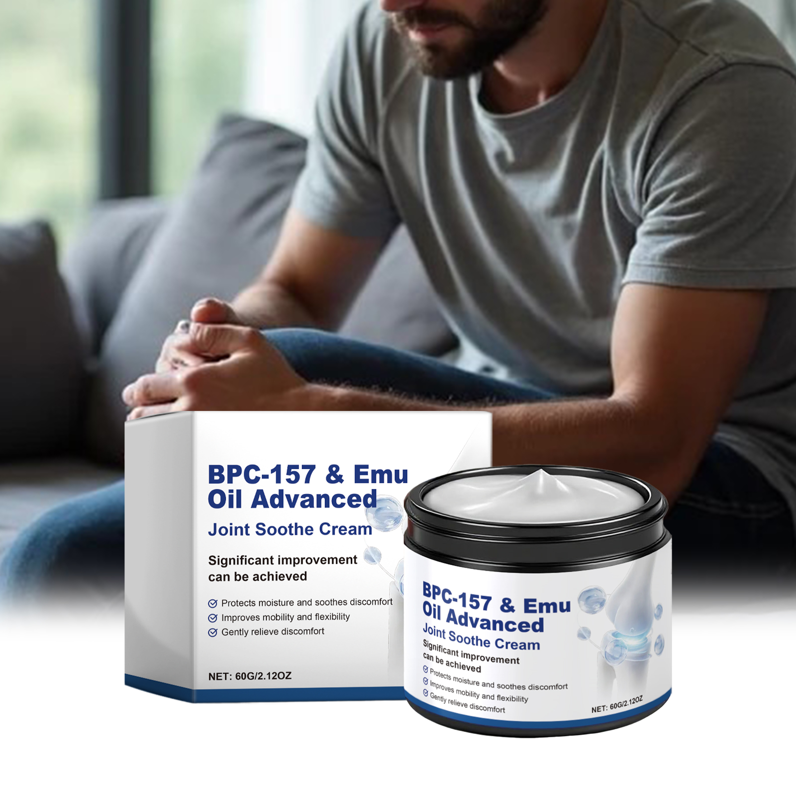 Joint Care Cream Mild Gentle Care Body Joint Knee Daily Comfort Moisturizing External Massage Smear Cream
