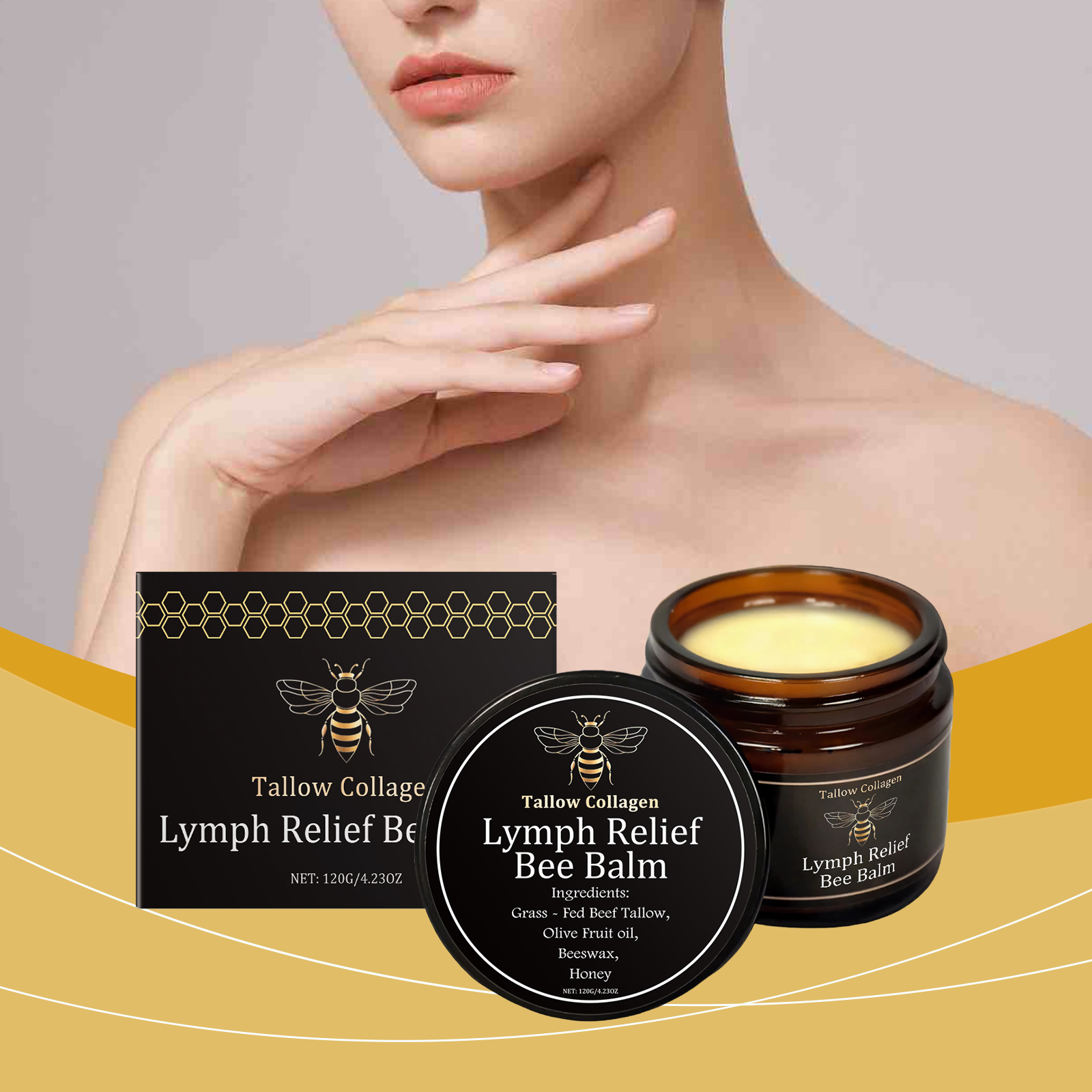 Propolis Ointment Body Care Nourish Lock Moisture Improve Elasticity Soften Skin Moisturize Protect Smear Skincare