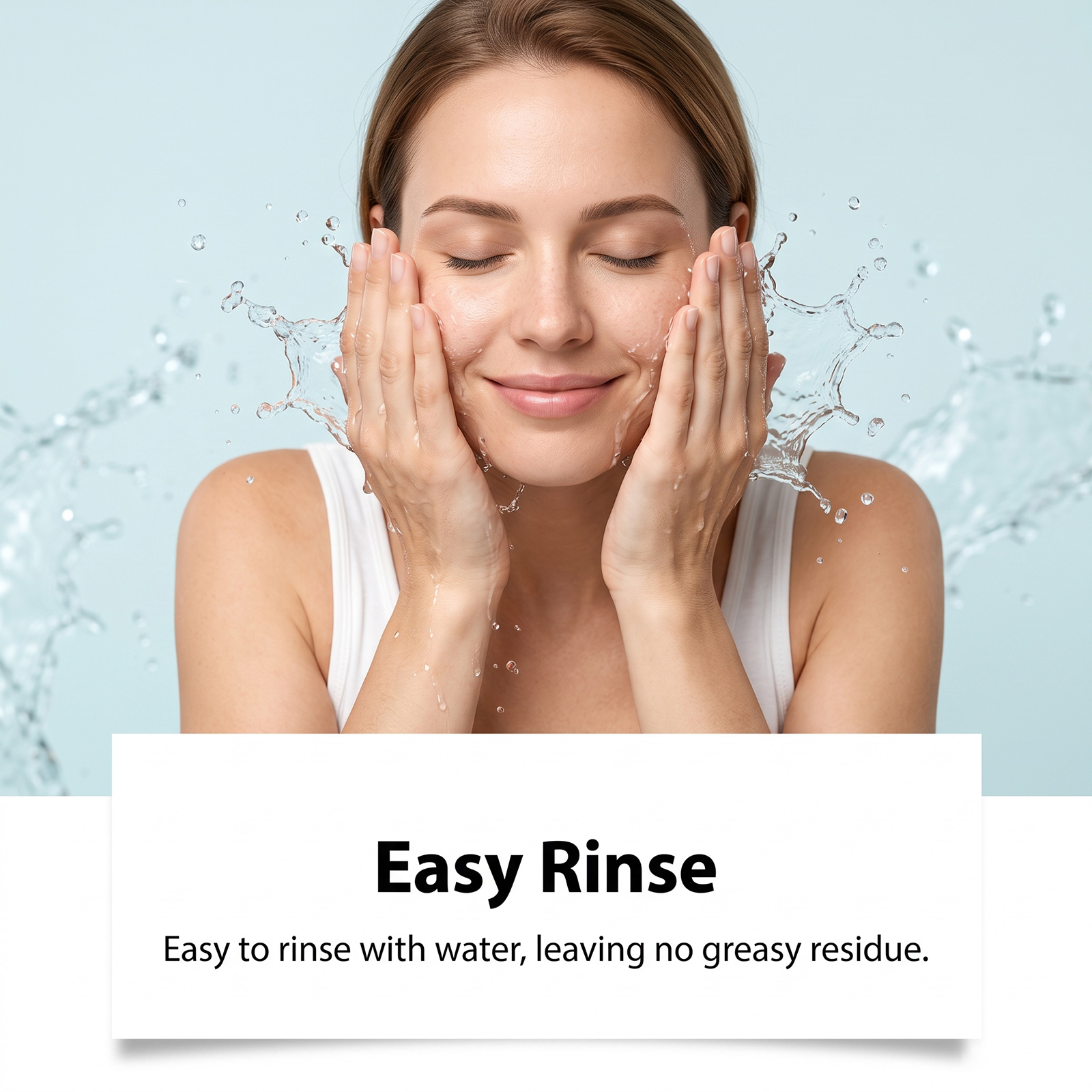 Nicotinamide Cleansing Facial Cleanser Dense Foam Mild Cleansing Soft Texture Comfortable Facial Application Easy Rinse Non Sticky