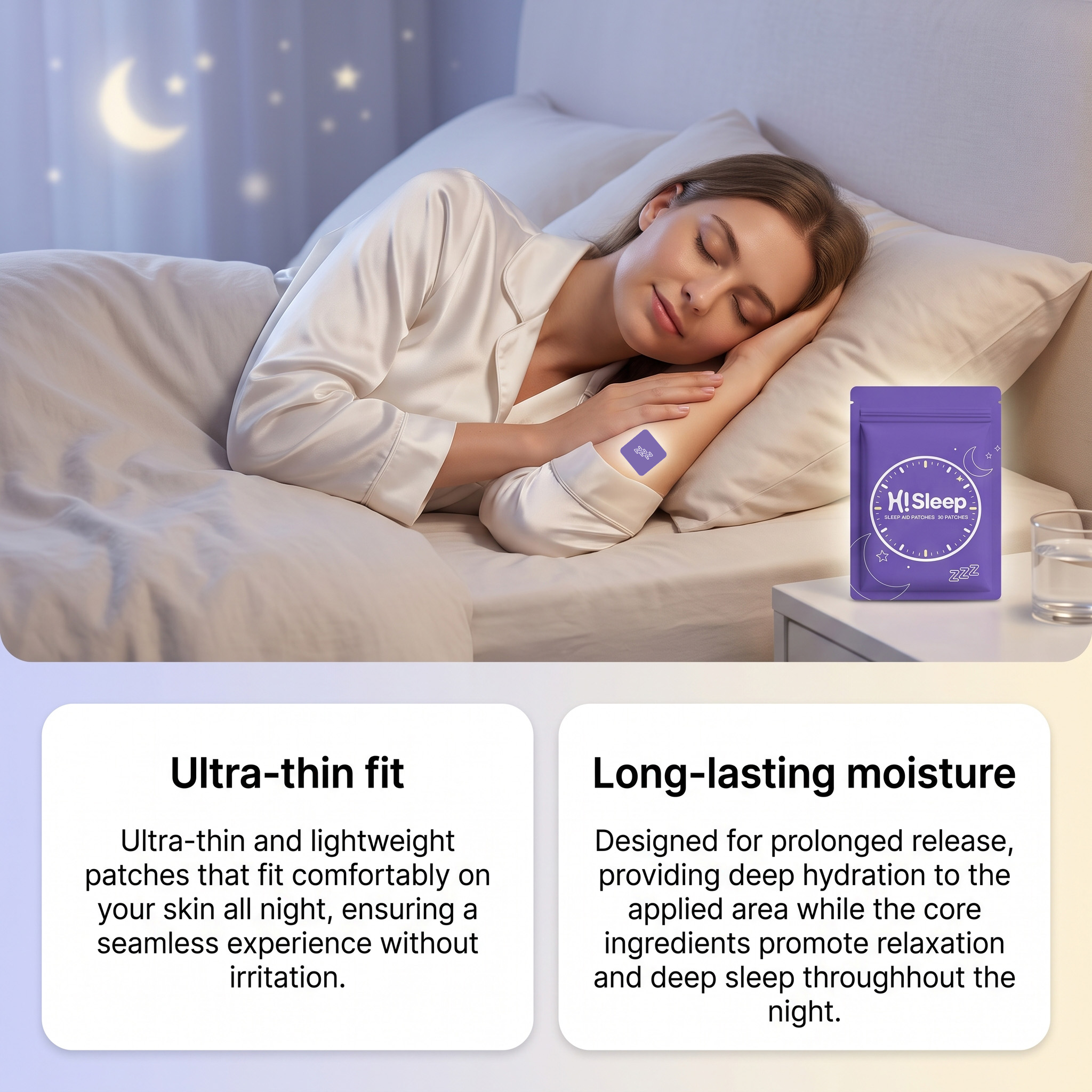 Sleep Patch Gentle Care Night Relax Body Peaceful Comfort Sleep Thin Breathable Skin Friendly Patch