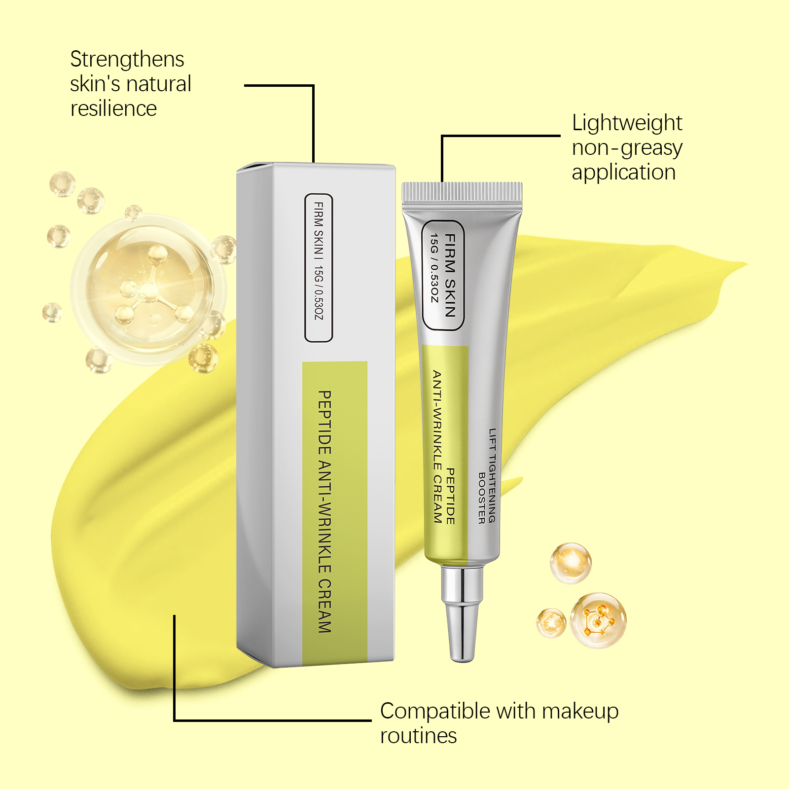 Retinol Skin Cream Daily Moisturizing Care Gentle Texture Light Fresh Non Greasy Skin Nourishing Lotion