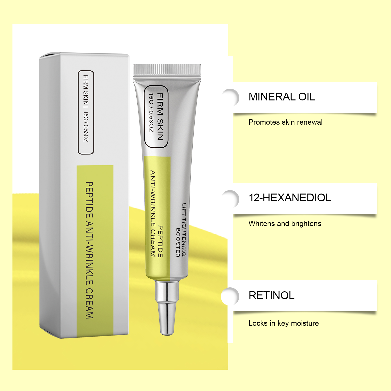 Retinol Skin Cream Daily Moisturizing Care Gentle Texture Light Fresh Non Greasy Skin Nourishing Lotion