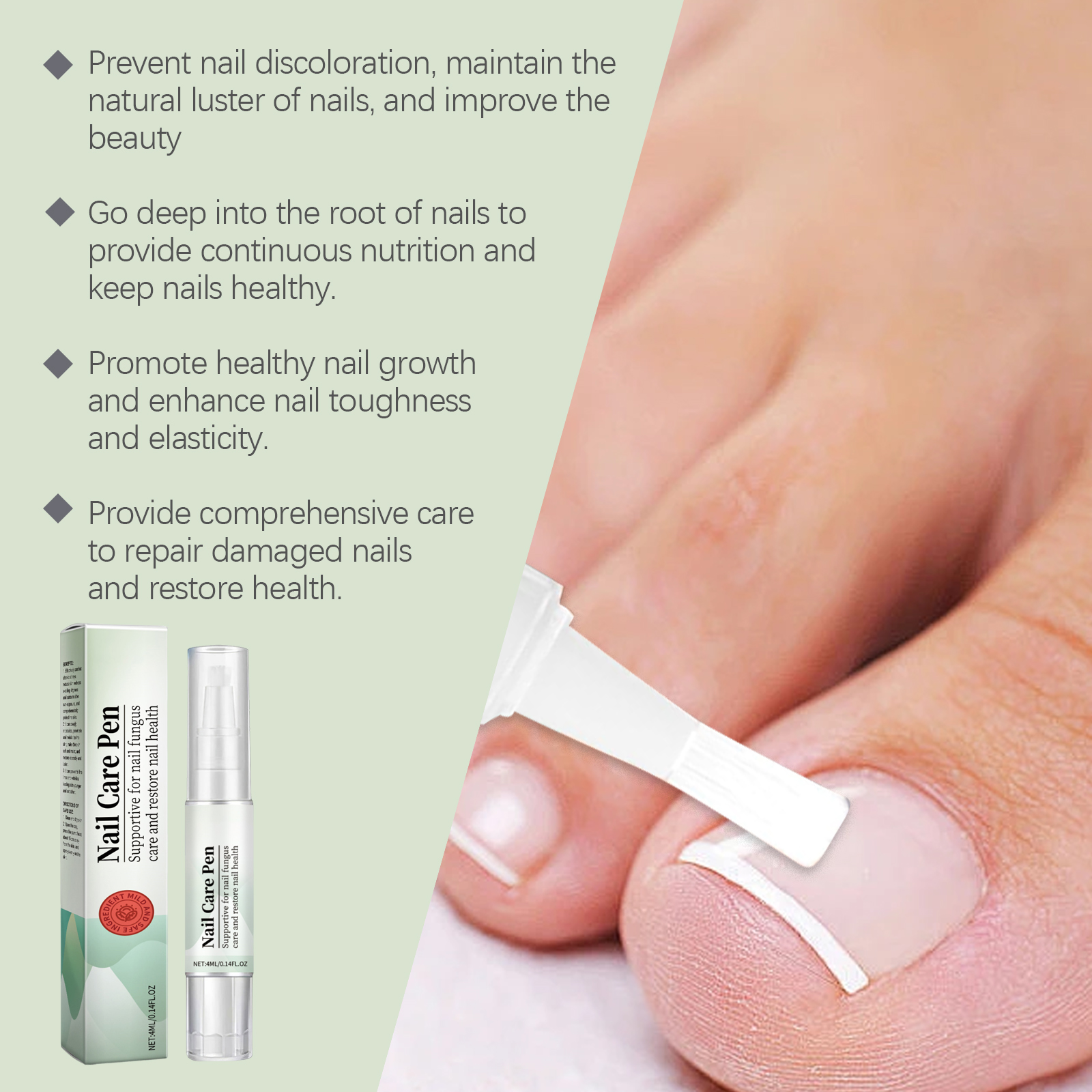 Nail Care Pen Gentle Care Nutrition Care Bright Nails For Hand Foot Thick Toenails
