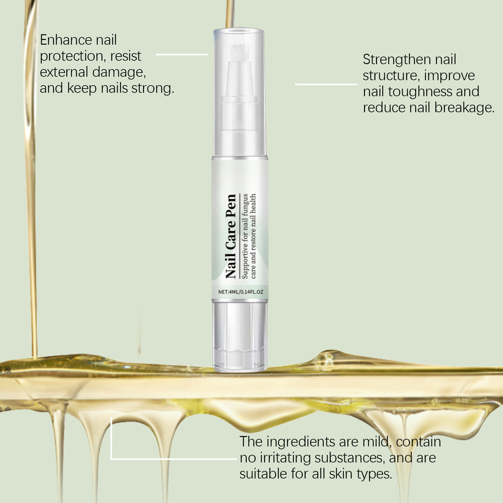 Nail Care Pen Gentle Care Nutrition Care Bright Nails For Hand Foot Thick Toenails