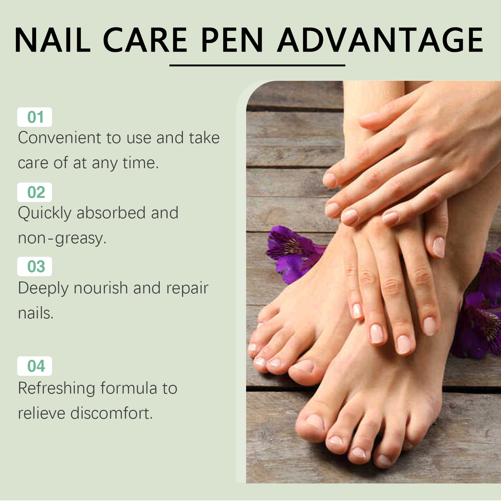 Nail Care Pen Gentle Care Nutrition Care Bright Nails For Hand Foot Thick Toenails