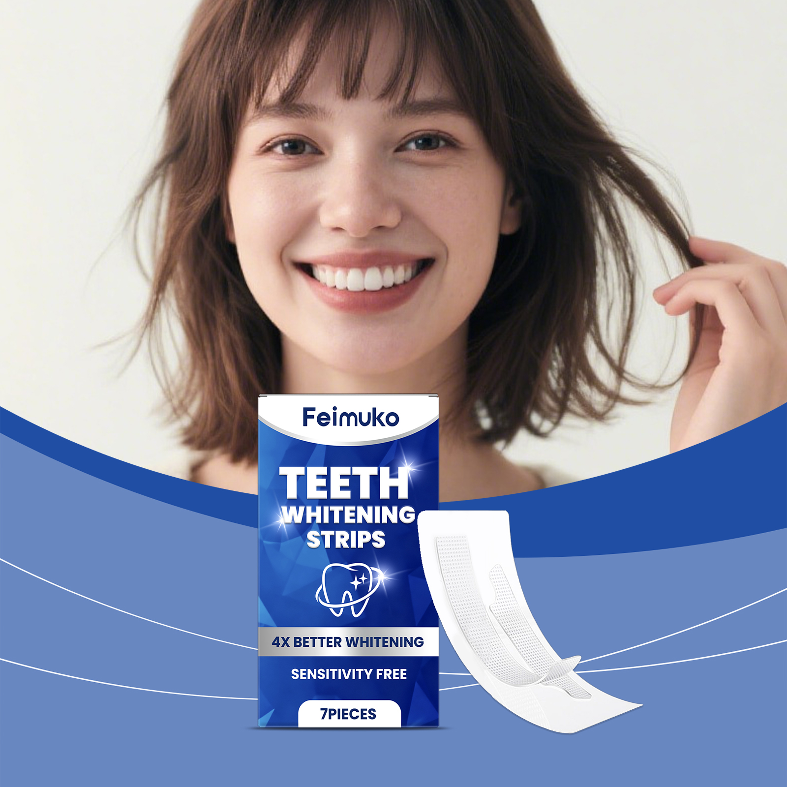Teeth Care Strips Mild Ingredients Daily Care Clean Tooth Stains Fresh And Gentle Protection
