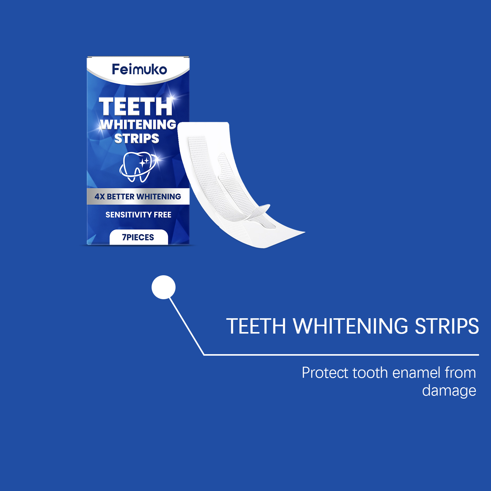 Teeth Care Strips Mild Ingredients Daily Care Clean Tooth Stains Fresh And Gentle Protection
