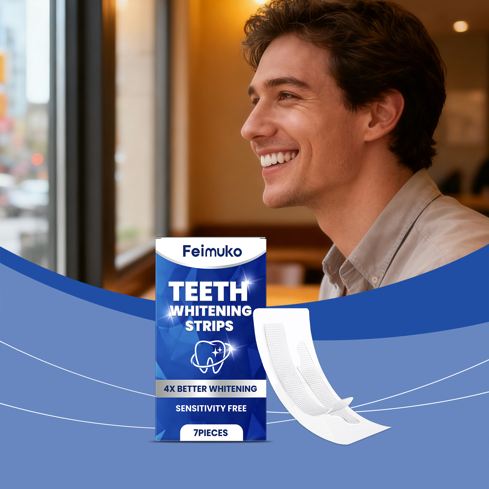 Teeth Care Strips Mild Ingredients Daily Care Clean Tooth Stains Fresh And Gentle Protection