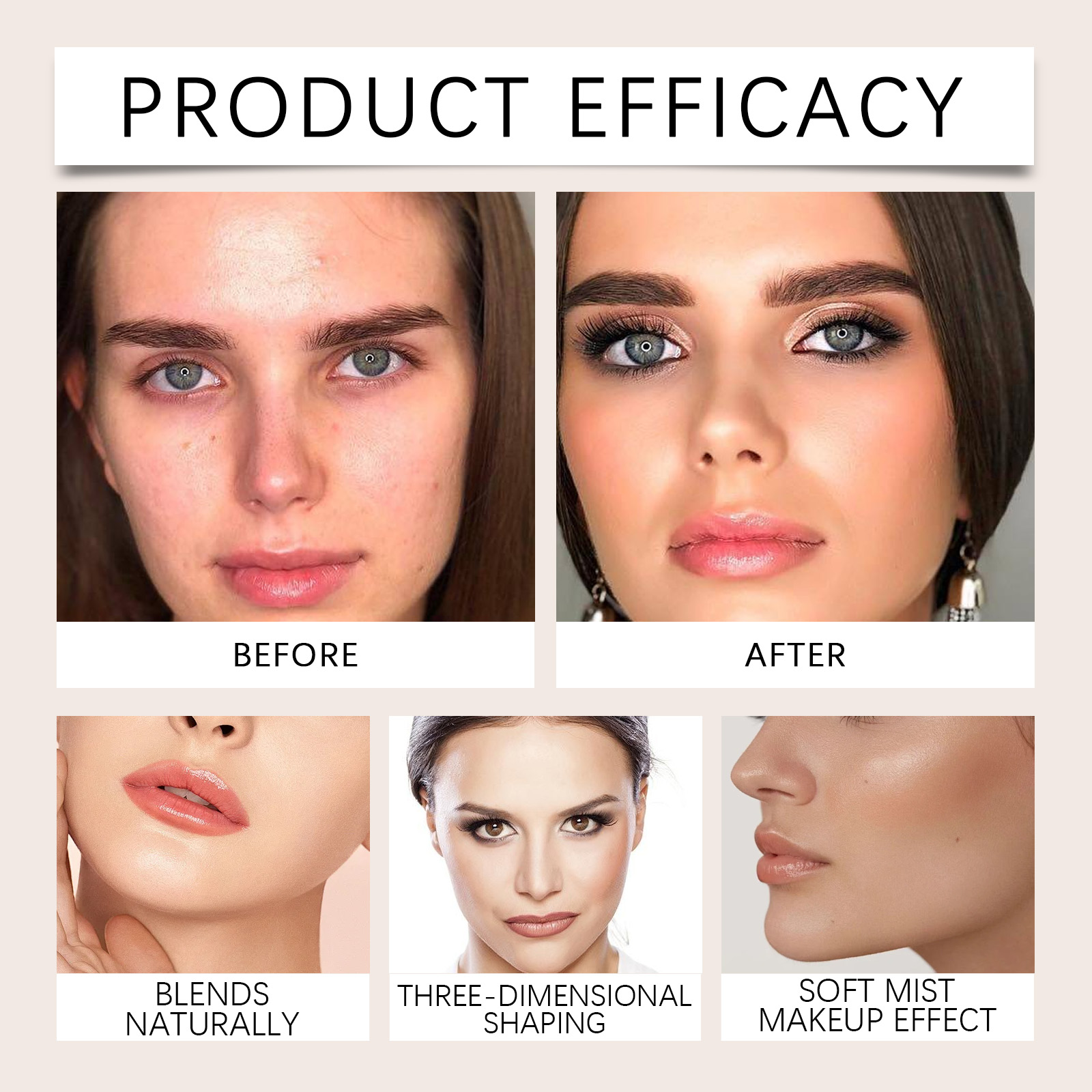 2 In 1 Cream Highlight Contour Stick Portable Rotating Pen Dual Bright Concealer