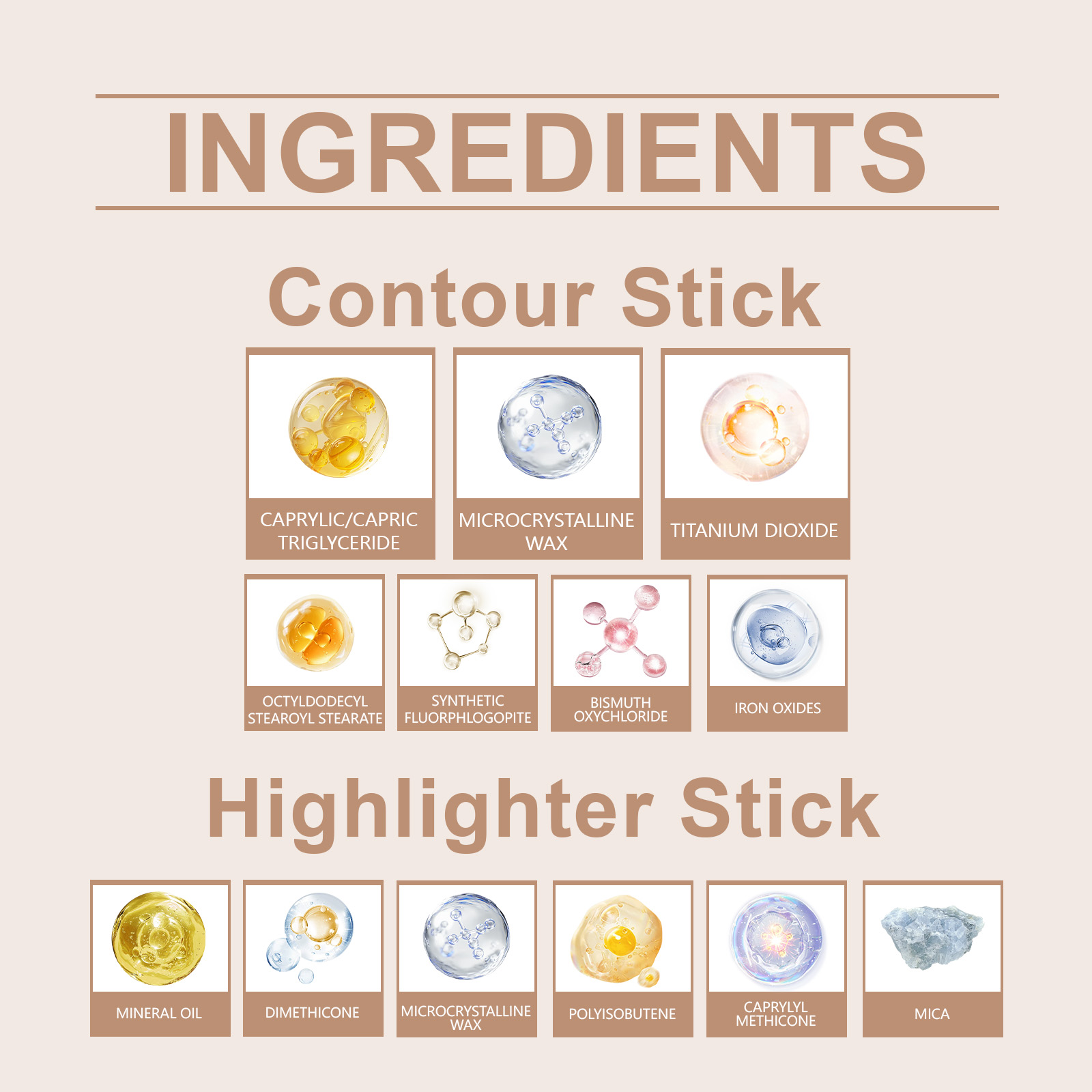 2 In 1 Cream Highlight Contour Stick Portable Rotating Pen Dual Bright Concealer