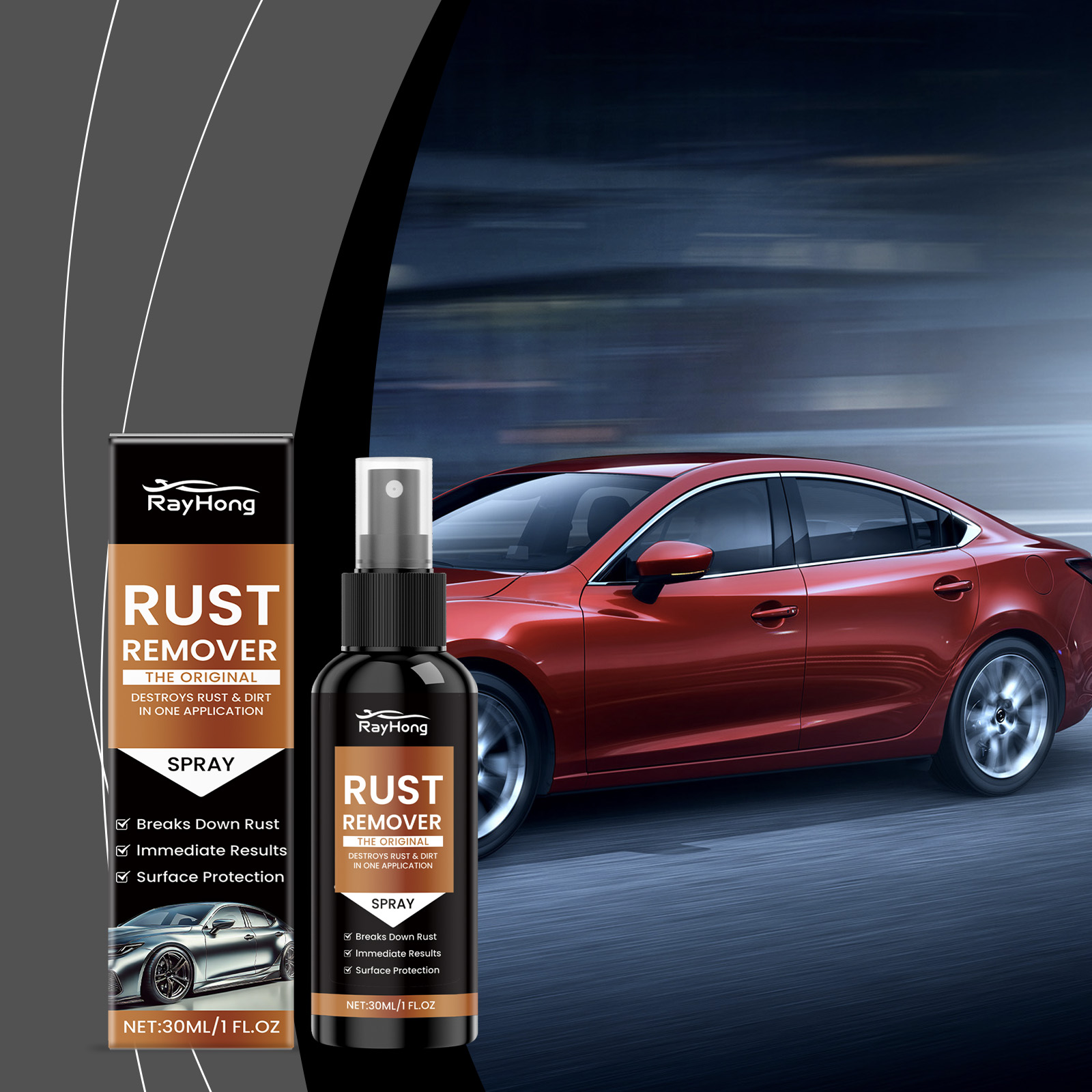 Car Rust Remover Gentle Polishing Mild Cleaning Stain Remover For Automobile