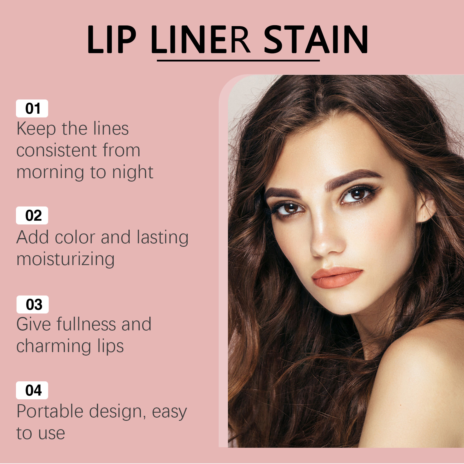 Peel Off Lip Gloss Series Natural Easy Coloring Colorful Brightening Pigmented Moisturizing Multi Shade Lip Liner Pencil