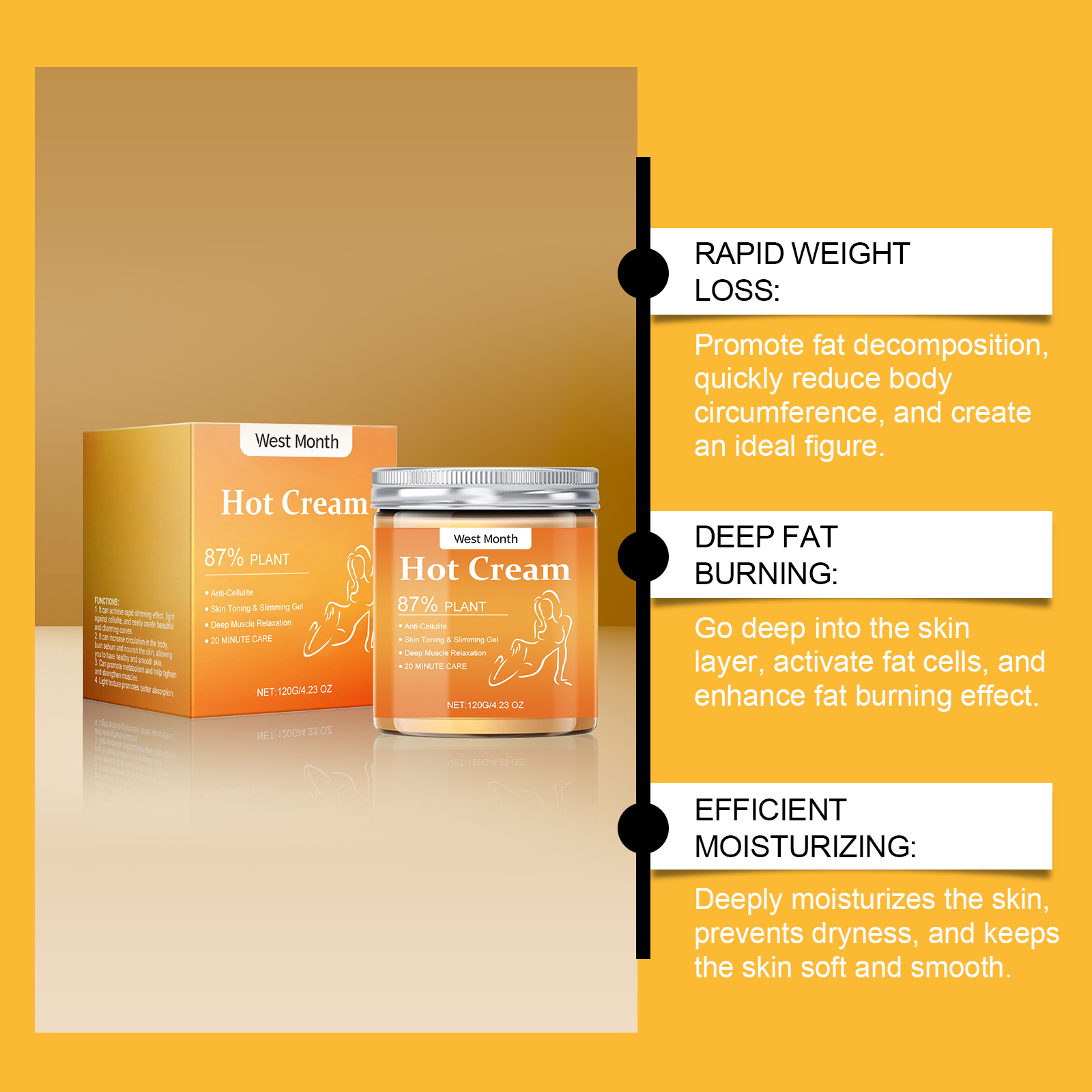 Body Shaping Cream Skin Moisturizing Massage Care Firming Arms Show Slender Figure Care