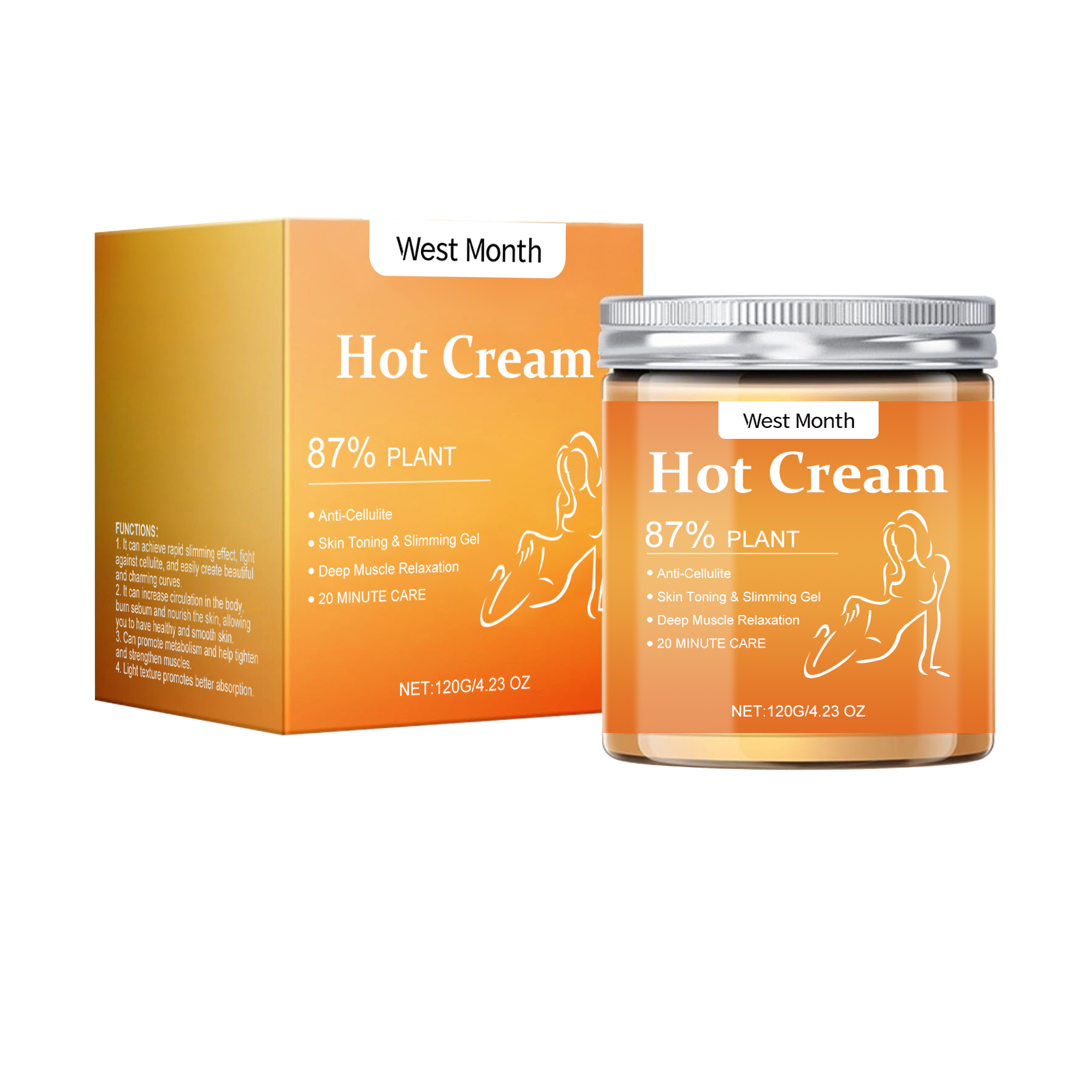 Body Shaping Cream Skin Moisturizing Massage Care Firming Arms Show Slender Figure Care