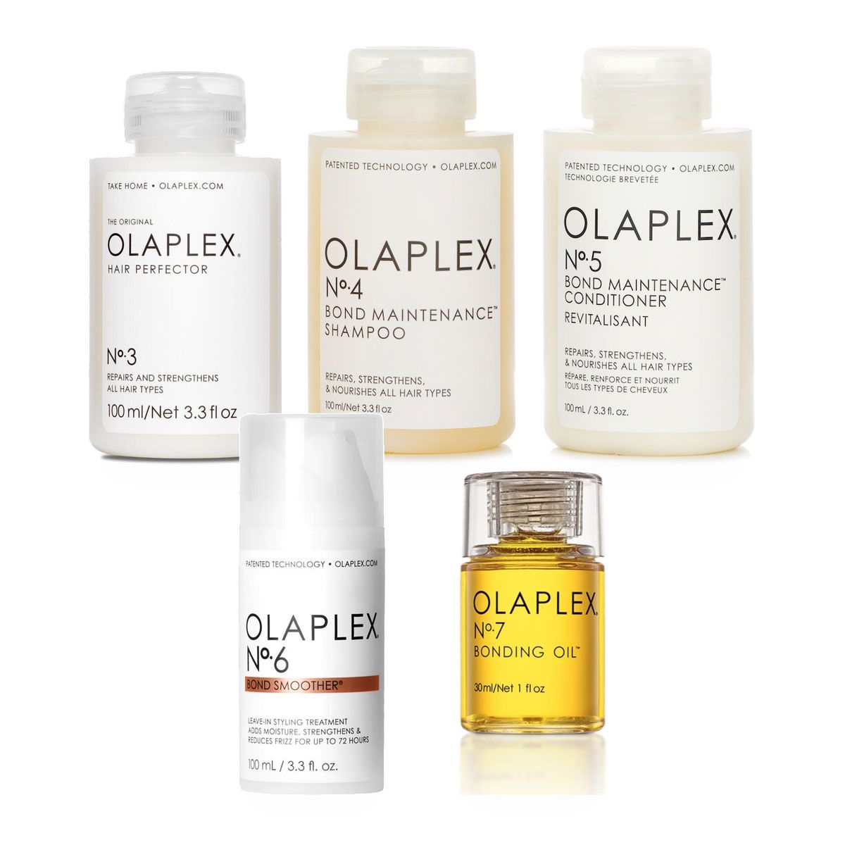 (No. 5 Bond Maintenance Conditioner) OLAPLEX No.3 And No.4 And 5 Bond Maintenance Shampoo And Conditioner - 100ml