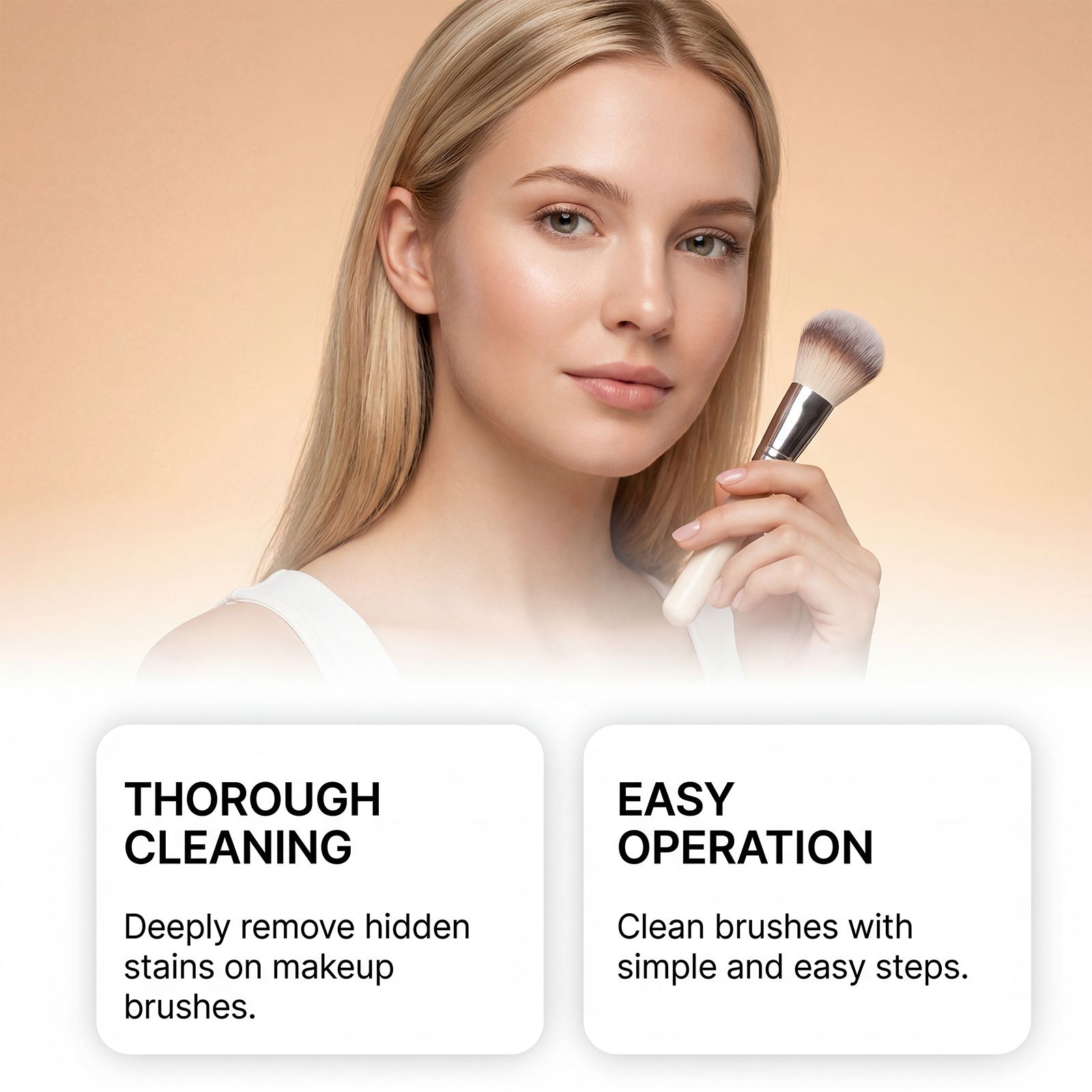 Makeup Brush Cleaning Soap Gentle Deep Cleansing Easy Rinse For Daily Brush Care