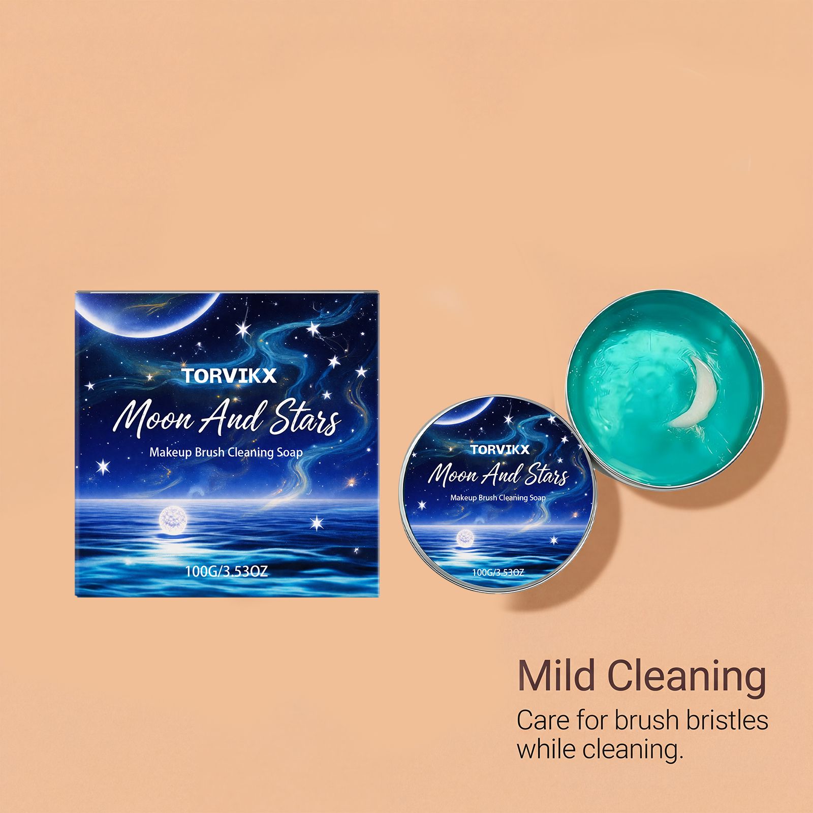 Makeup Brush Cleaning Soap Gentle Deep Cleansing Easy Rinse For Daily Brush Care
