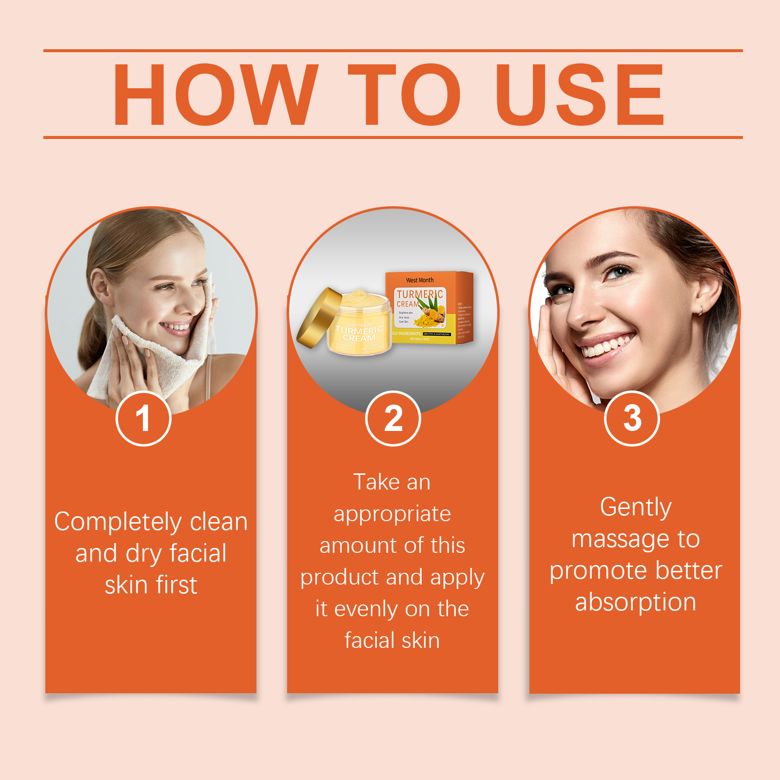 Turmeric Brightening Skincare Set Exfoliating Serum Moisturizing Cream For Dull & Acne-Prone Skin Brighten Even Tone Vegan Kit