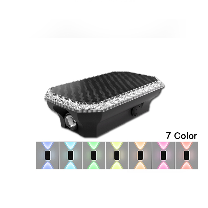 (3 color) RGB Color Solar Fence Lights Outdoor Light Intelligent Light Control Lamp Up and Down Solar Wall Lights for Yard Garage Exterior