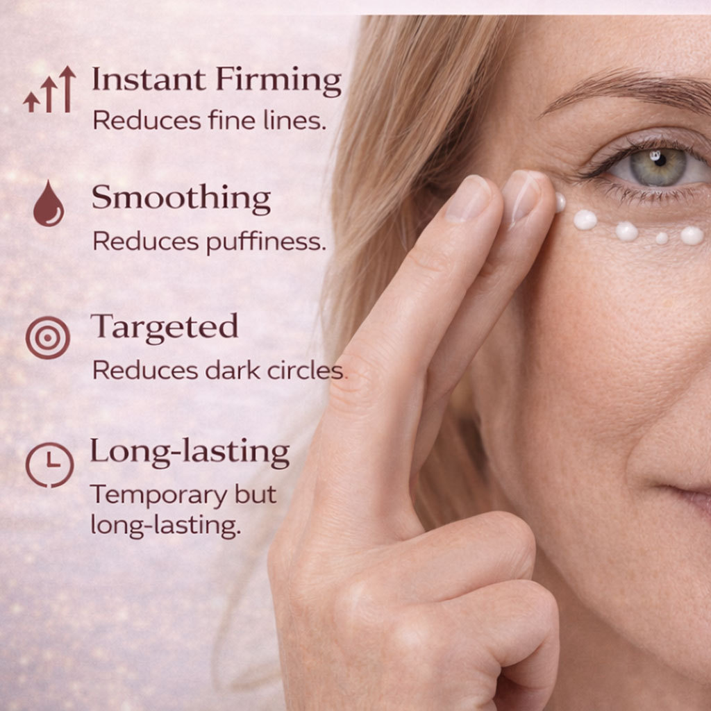 Eye Firming Liquid Instant Lifting Temporary Tightening Serum For Under Eye Wrinkles Puffiness Daily Care 20g