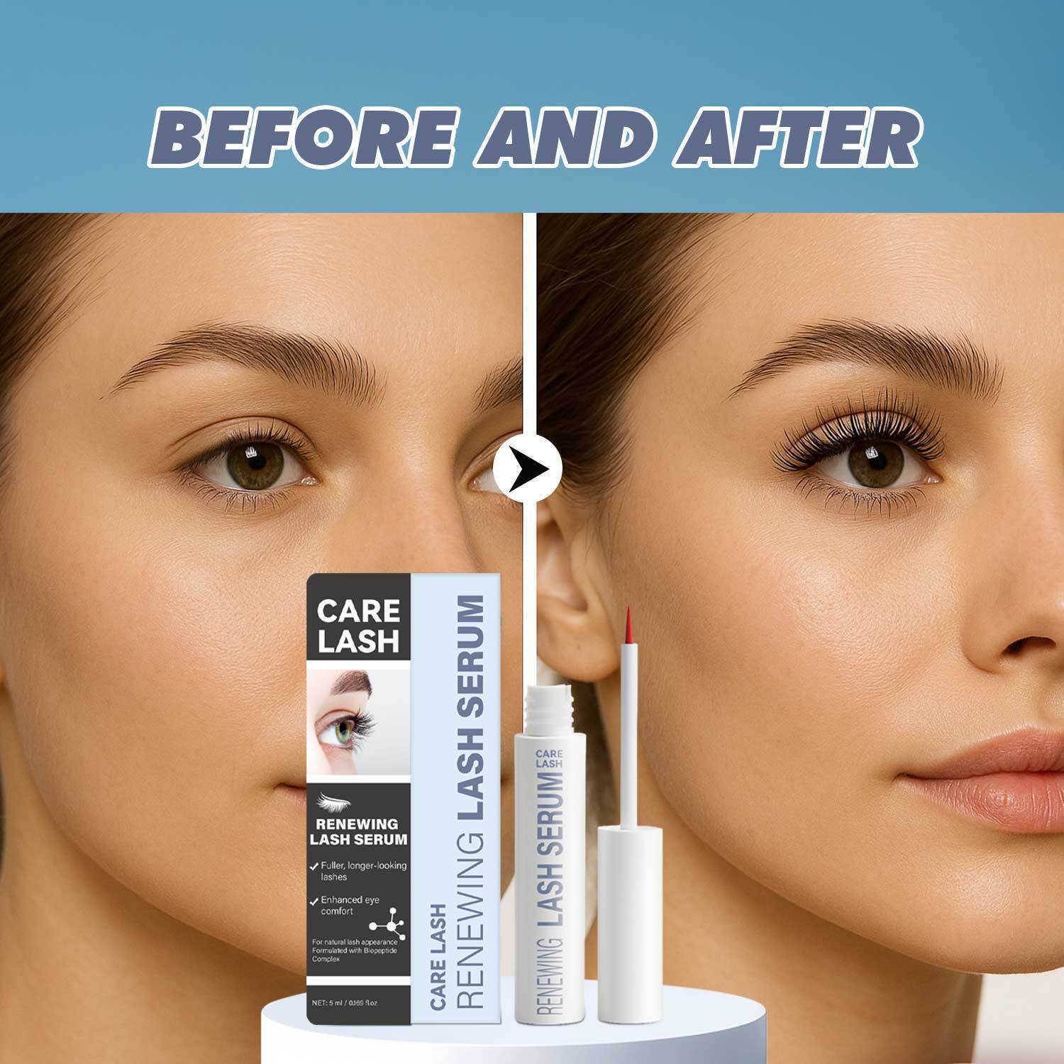 Renewing Lash Serum Lengthening Volumizing For Natural Fuller Lashes Daily Eye Beauty Treatment 5ml
