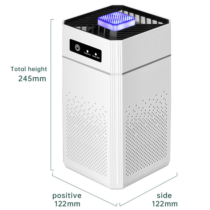 Negative Ion Air Purifier Hepa Filter Aromatherapy Smoke Remover Odor Eliminator Multi-Function Home Bedroom Office Purifier