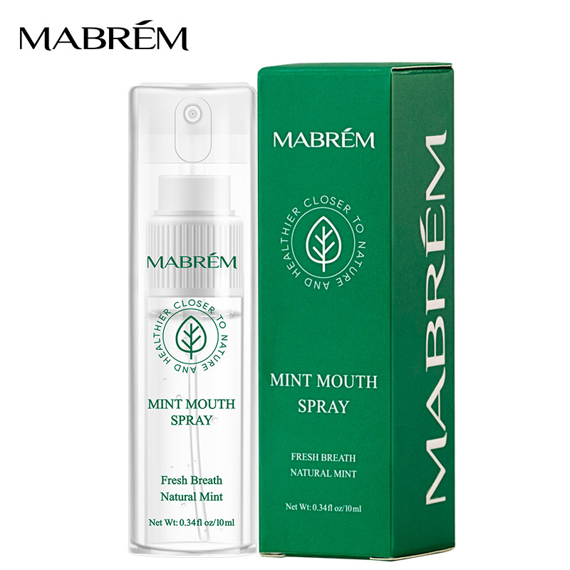 Peppermint Mouth Spray Breath Freshening Teeth Cleaning Oral Hygiene Daily Care Travel Portable Pocket Spray 12ml