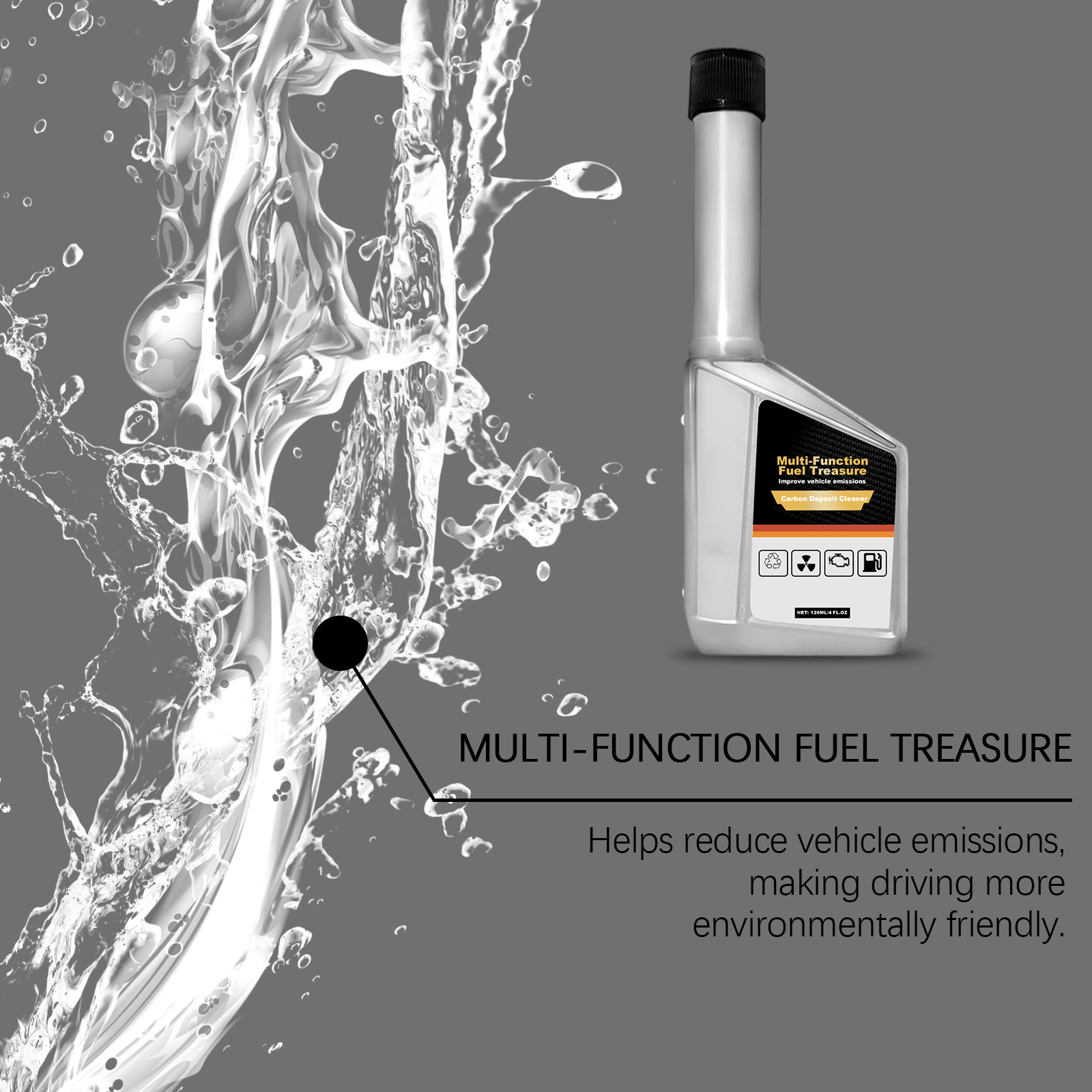 Gasoline Fuel Additive Clear Carbon Deposits Cut Fuel Consumption Guard Engine Components Maintain Cleaners For Automobiles