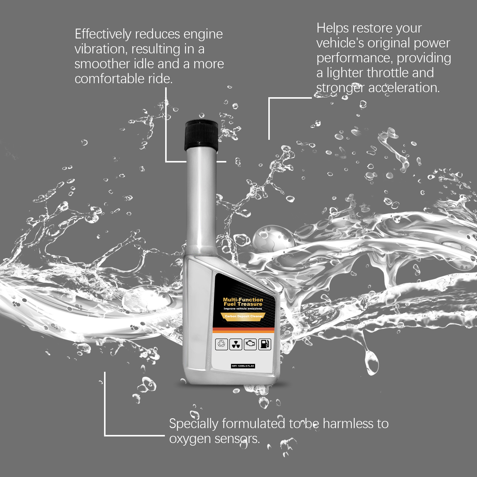 Gasoline Fuel Additive Clear Carbon Deposits Cut Fuel Consumption Guard Engine Components Maintain Cleaners For Automobiles
