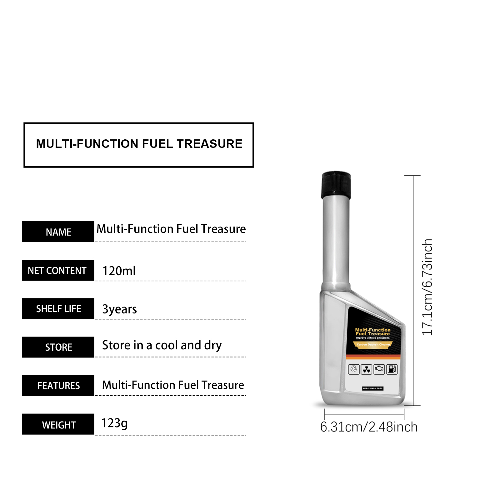 Gasoline Fuel Additive Clear Carbon Deposits Cut Fuel Consumption Guard Engine Components Maintain Cleaners For Automobiles