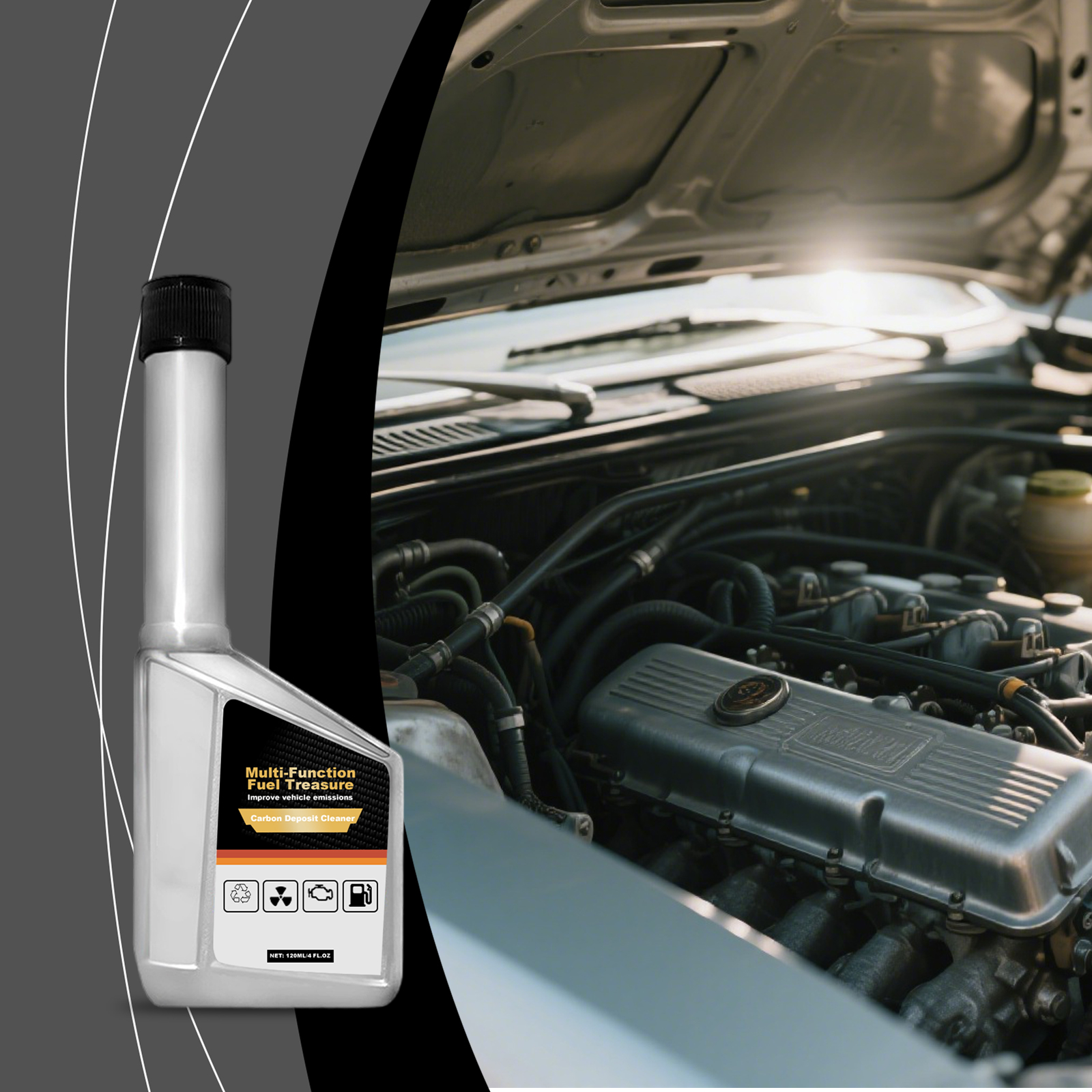 Gasoline Fuel Additive Clear Carbon Deposits Cut Fuel Consumption Guard Engine Components Maintain Cleaners For Automobiles