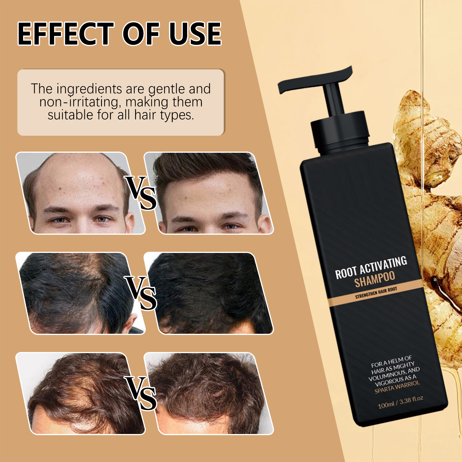 Men Shampoo Mild Refreshing Nourishing Cleansing Softening Scalp Massaging Care For Hair And Scalp Healthy Daily Gentle Hydrating