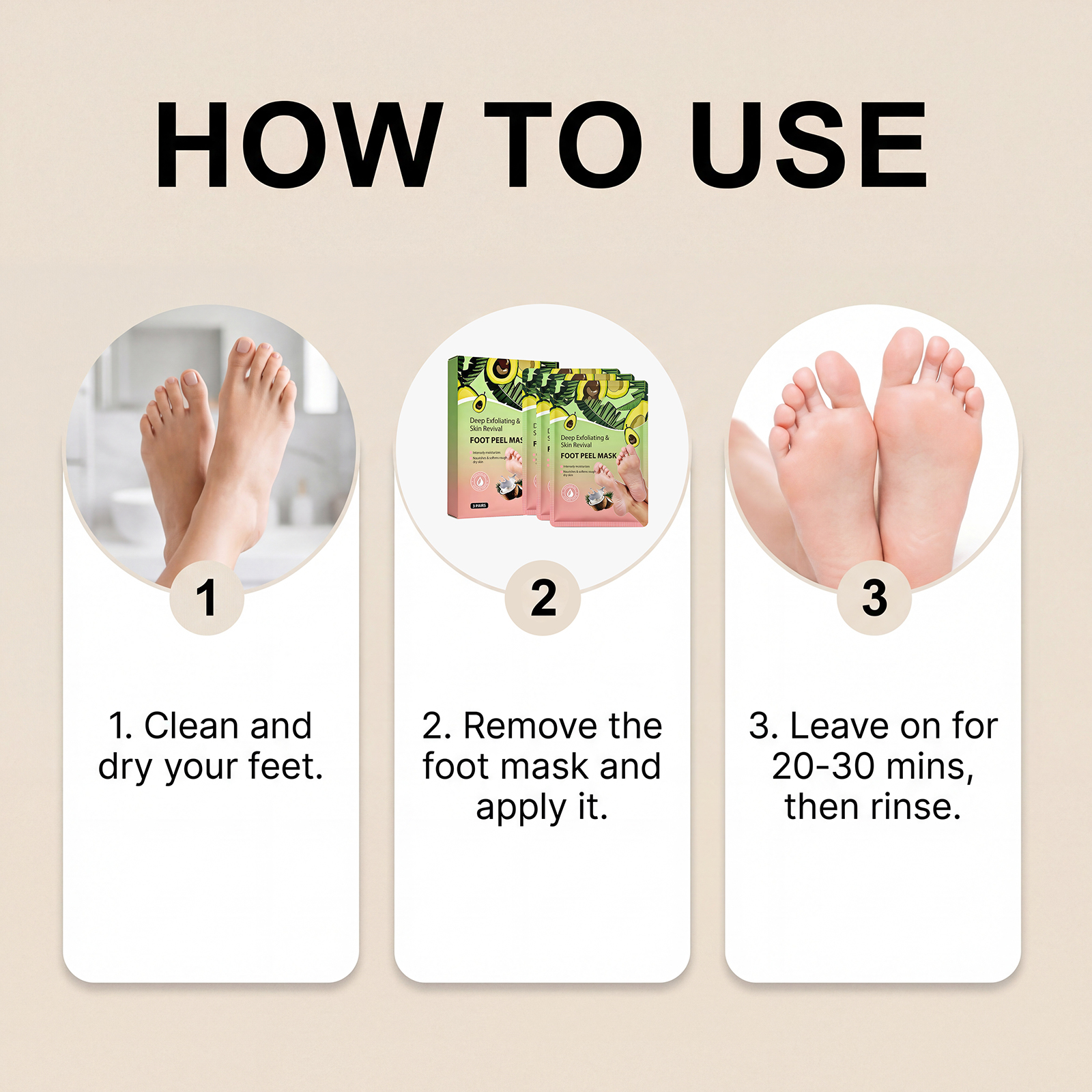 Moisturizing Foot Mask Mild Care Hydrate Soft Delicate Smooth Foot Skin Daily Maintenance For Body Care