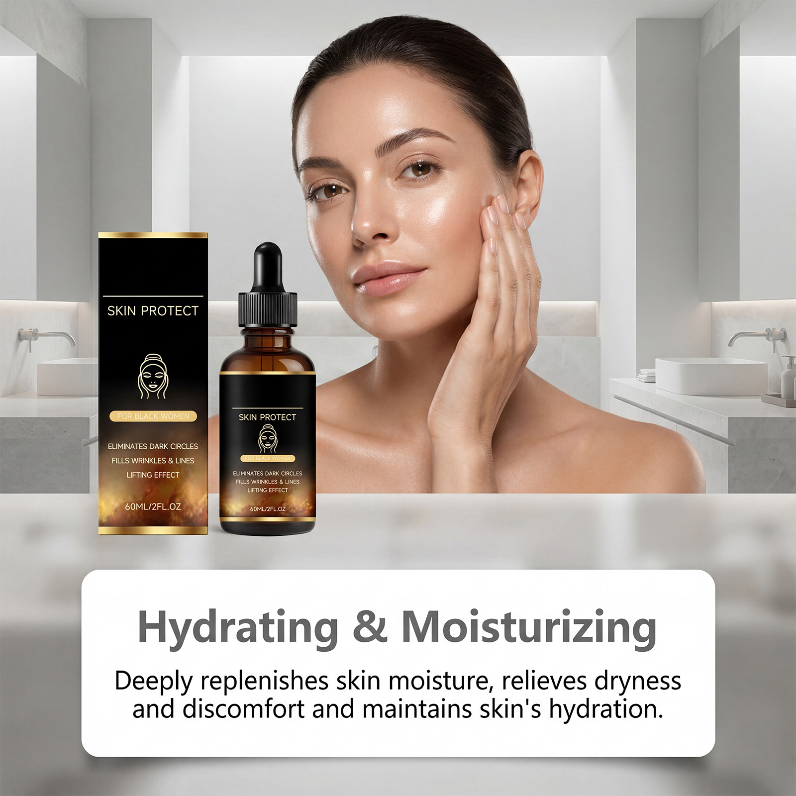 Facial Essence Liquid Moist Refreshing Hydrating Soft Smooth Moisturizing Skin Daily Face Care