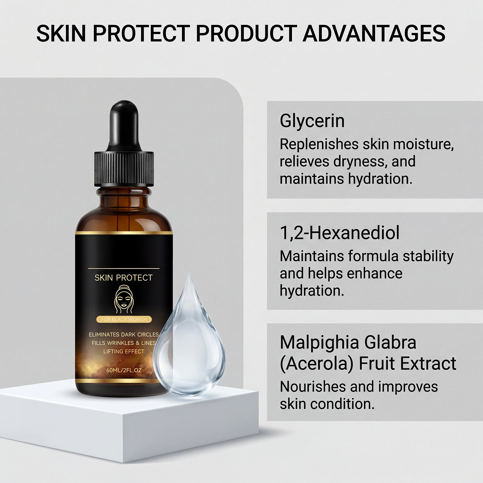 Facial Essence Liquid Moist Refreshing Hydrating Soft Smooth Moisturizing Skin Daily Face Care